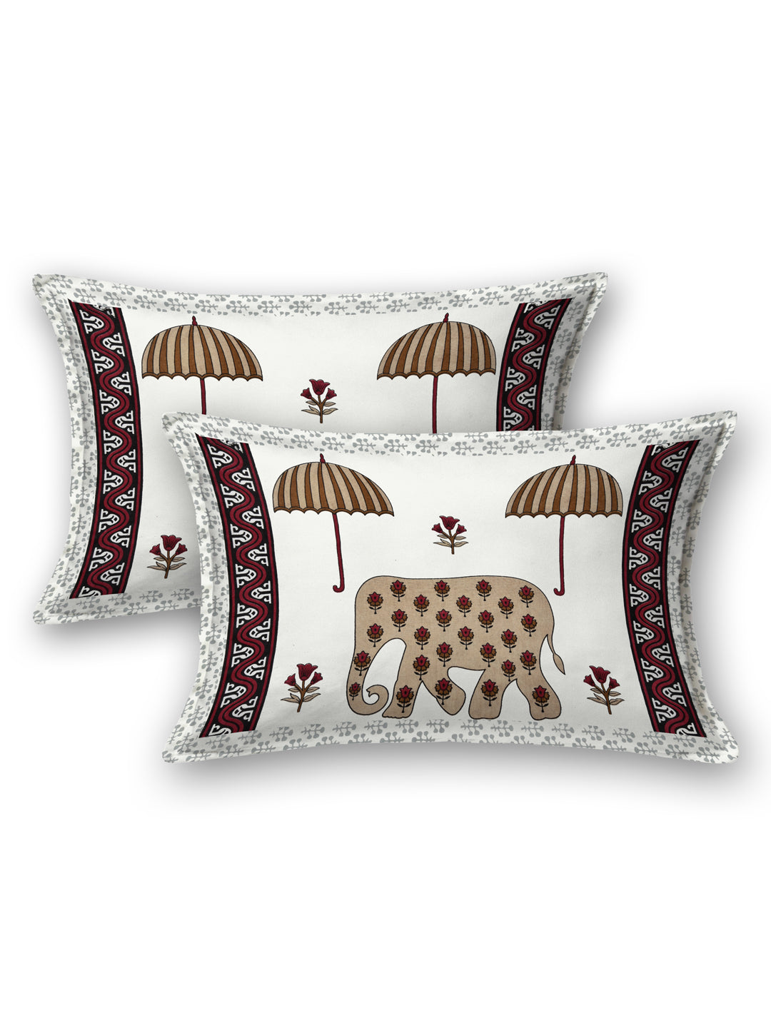 1 King Size Bedsheet  84*100 inches (7*8.3 Feet) With 2 Pillow Cover | Pure Cotton | Rich Fast Colour with No Colour Bleeding | Soft Skin Friendly (143-D)