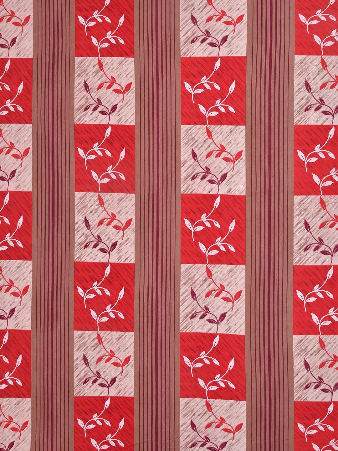 LIVING ROOTS Double Bedsheet Pure Cotton Red Colour  Queen Size With 2 Pillow Cover (31-163-A)