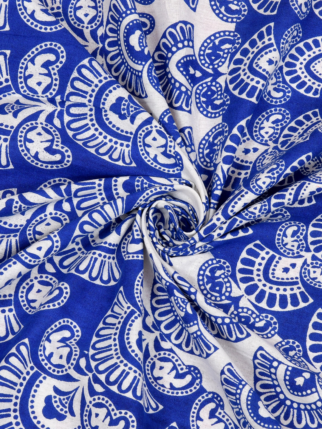 Double Bedsheet Pure Cotton - 1 Bedsheet with 2 Pillow Covers Blue Colour