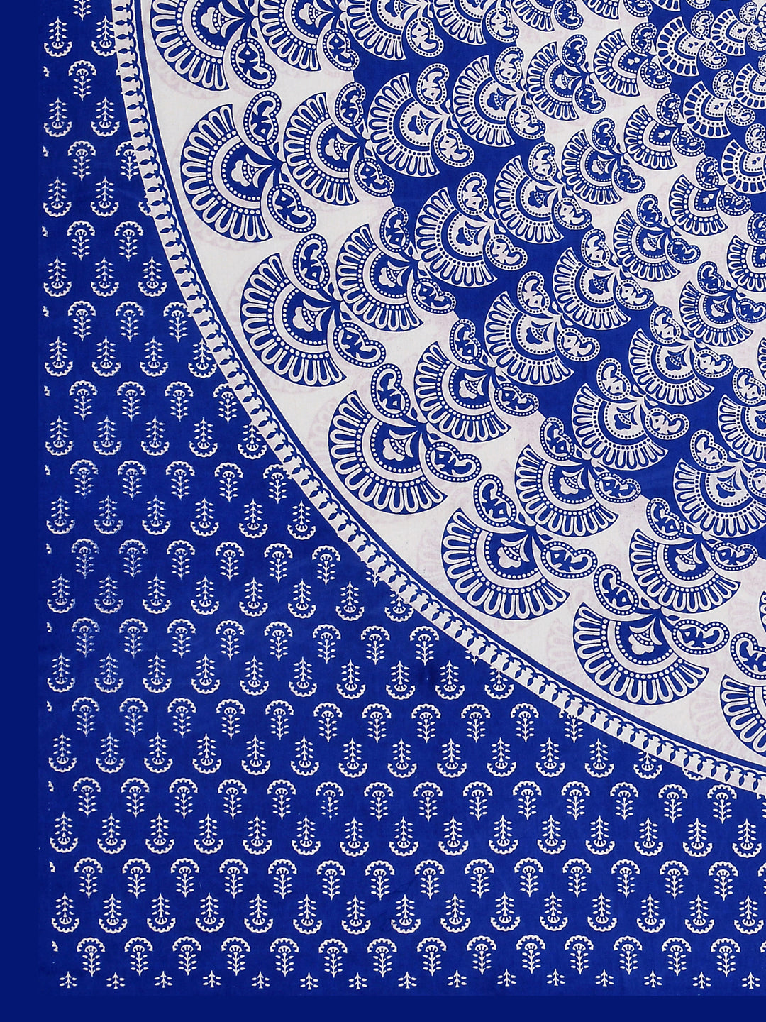 Double Bedsheet Pure Cotton - 1 Bedsheet with 2 Pillow Covers Blue Colour