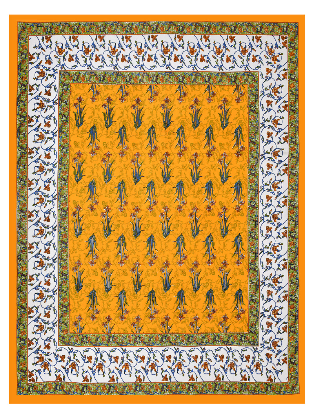 LIVING ROOTS Double Bedsheet Pure Cotton - 1 Bedsheet with 2 Pillow Covers Yellow Colour (31-190-B)