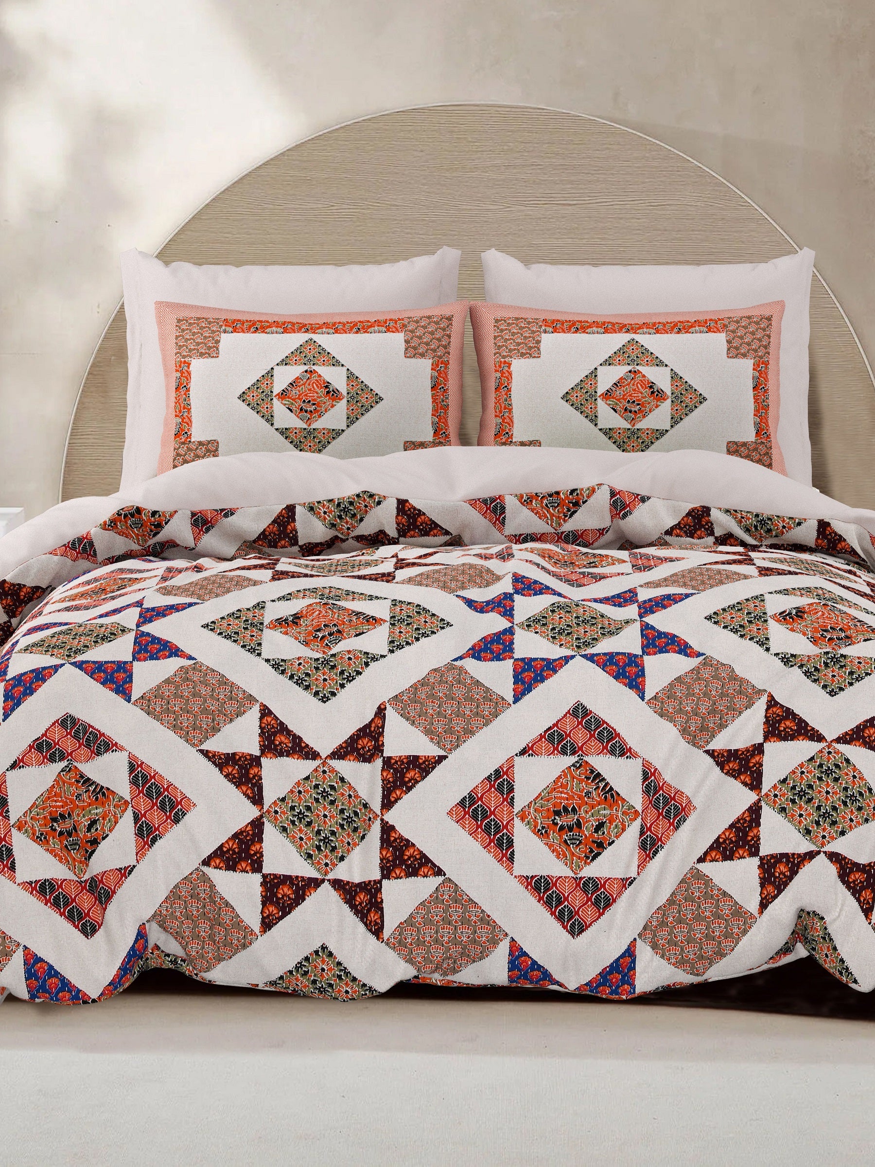 LIVING ROOTS 1 King Size Bedsheet 100*108 inches (8.3*9 Feet) With 2 Pillow Cover | Rich Fast Colour with No Colour Bleeding | Soft & Skin Friendly (211-B)