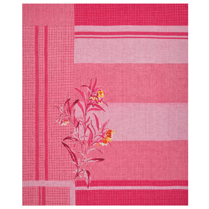 LIVING ROOTS 1 Queen Size Bedsheet 86*96 inches (7*8 Feet) with 2 Pillow Cover | Pure Cotton | Rich Fast Colour with No Colour Bleeding | Soft, Breathable & Skin Friendly, Keeps Your Body Cool (309-A)