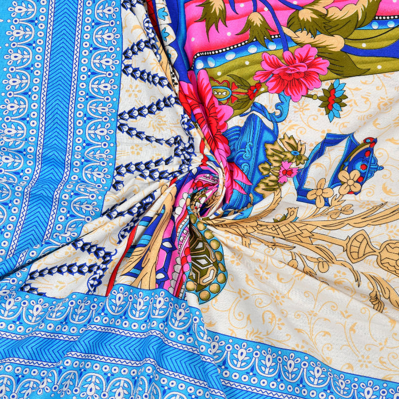 LIVING ROOTS 1 Queen Size Bedsheet 86*96 inches (7*8 Feet) with 2 Pillow Cover | Pure Cotton | Rich Fast Colour with No Colour Bleeding | Soft, Breathable & Skin Friendly, Keeps Your Body Cool (319-C)