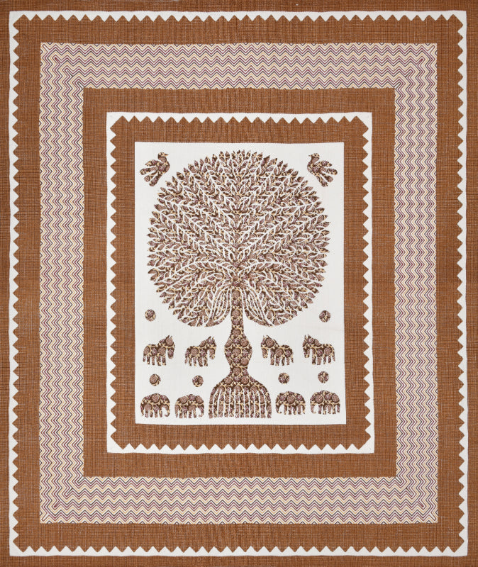 LIVING ROOTS 1 Queen Size Bedsheet 86*96 inches (7*8 Feet) with 2 Pillow Cover | Pure Cotton | Rich Fast Colour with No Colour Bleeding | Soft, Breathable & Skin Friendly, Keeps Your Body Cool (328-D)