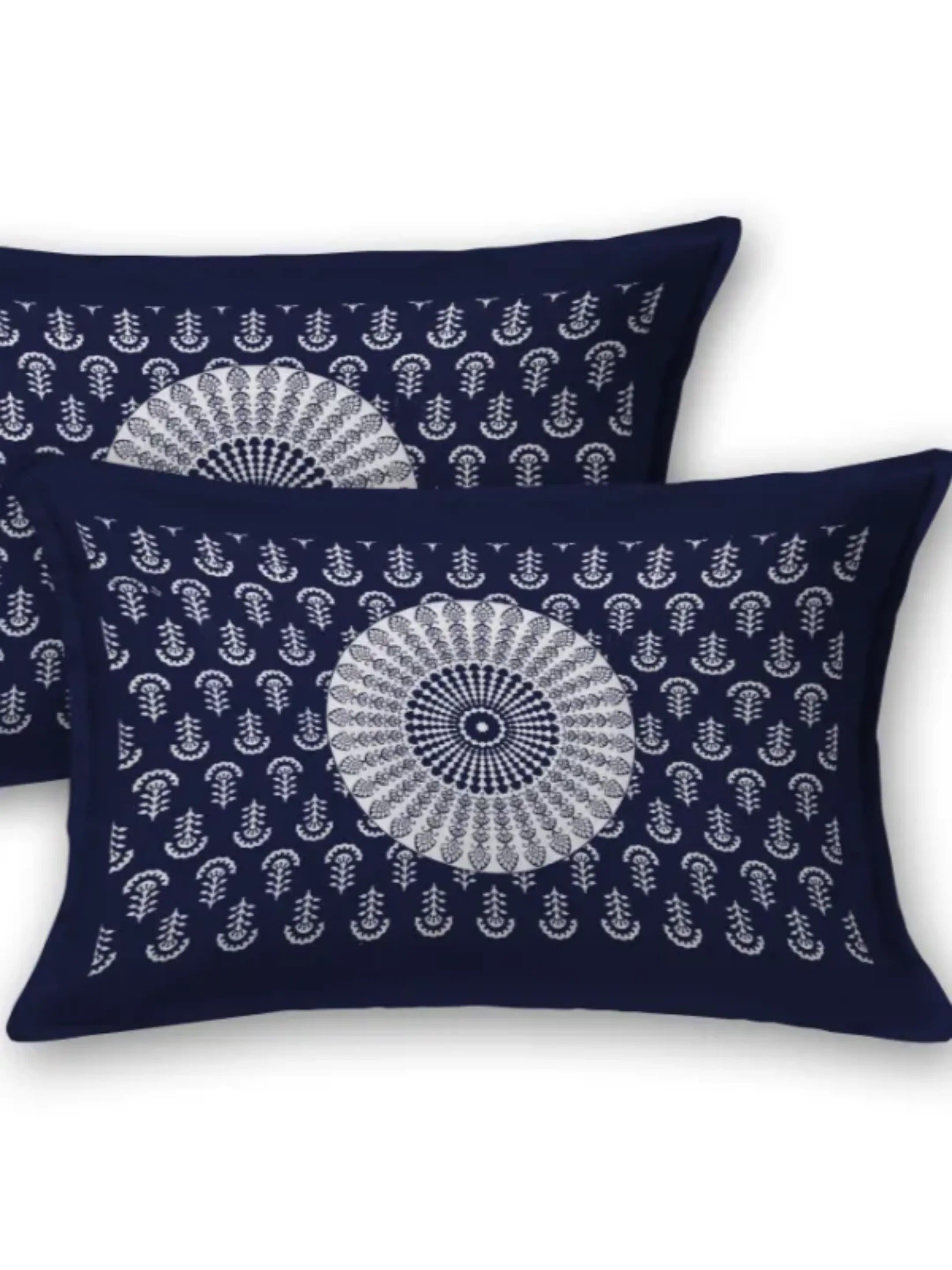 LIVING ROOTS 1 Queen Size Bedsheet 86*96 inches (7*8 Feet) with 2 Pillow Cover | Pure Cotton | Rich Fast Colour with No Colour Bleeding | Soft, Breathable & Skin Friendly, Keeps Your Body Cool (332-A)