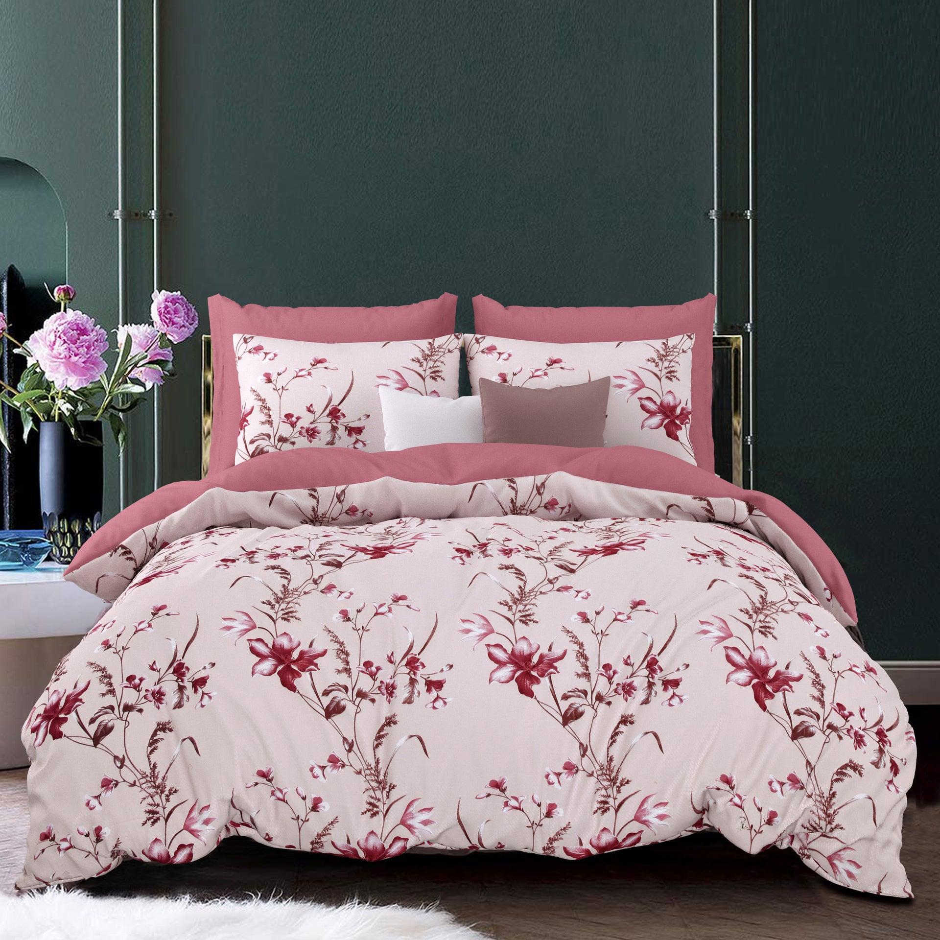 LIVING ROOTS 1 Super King Size Bedsheet 104*104 (8.5*8.5) feet with 2 Pillow Cover | Twill Cotton | Rich Fast Colour with No Colour Bleeding | Soft, Breathable & Skin Friendly, Keeps Your Body  Cool (360-C)