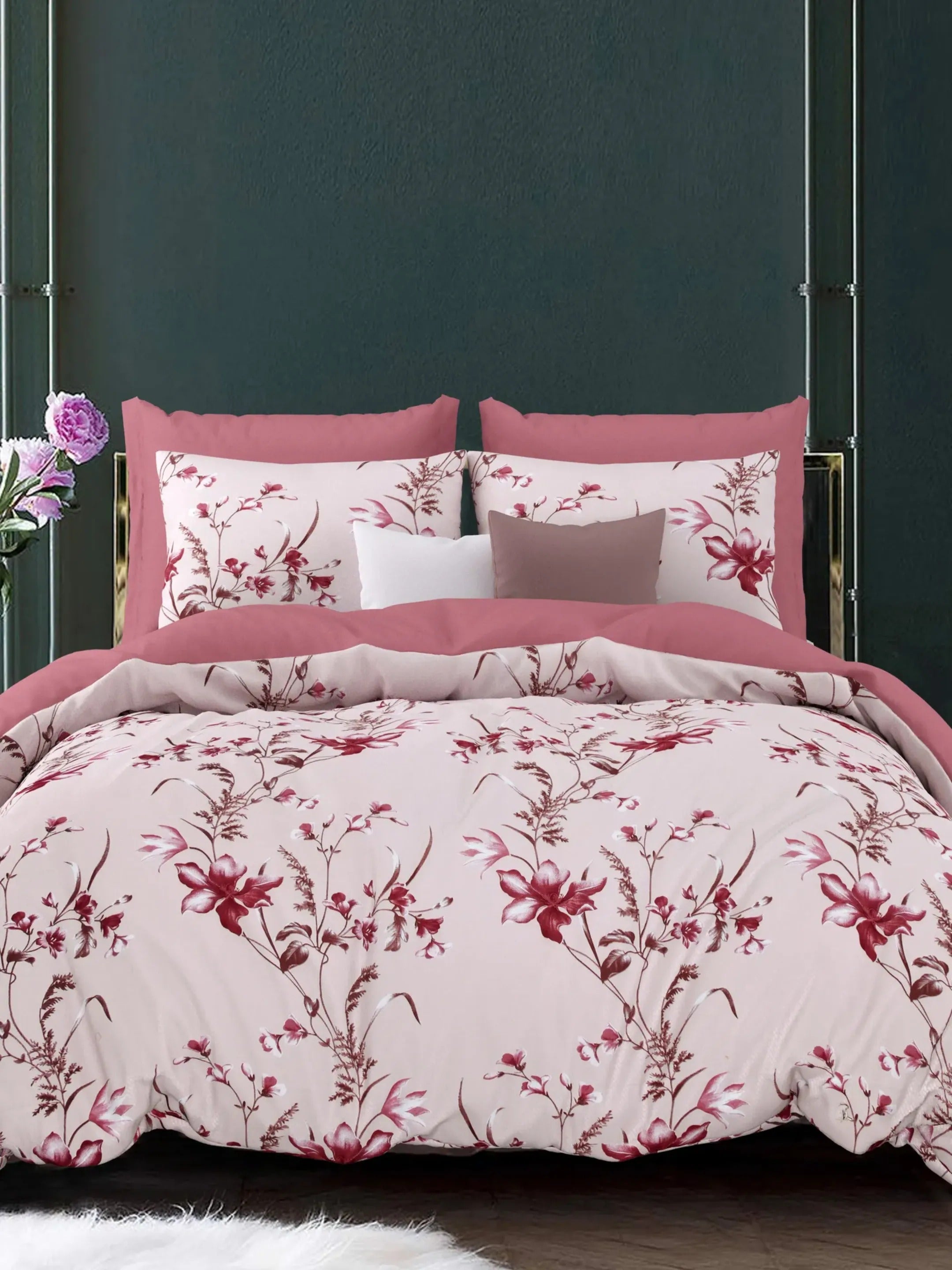 LIVING ROOTS 1 Super King Size Bedsheet 104*104 (8.5*8.5) feet with 2 Pillow Cover | Twill Cotton | Rich Fast Colour with No Colour Bleeding | Soft, Breathable & Skin Friendly, Keeps Your Body  Cool (360-C)
