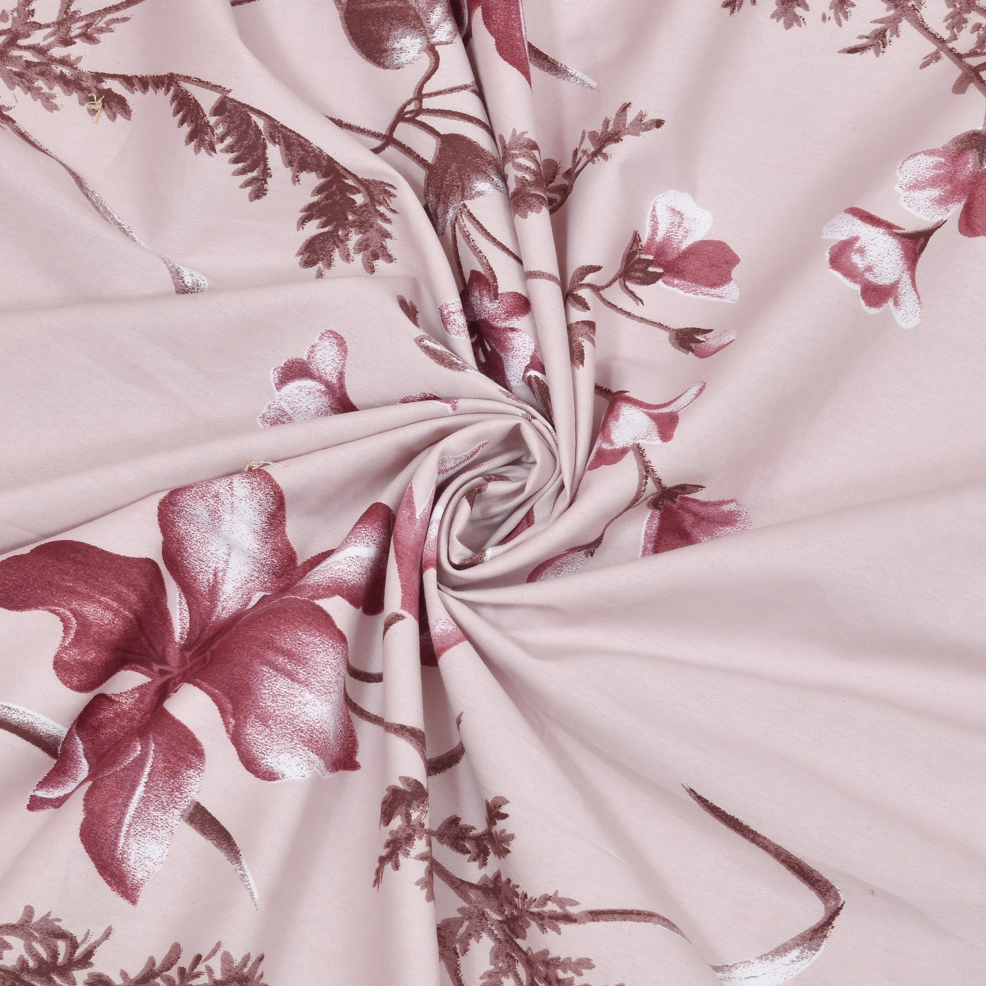 LIVING ROOTS 1 Super King Size Bedsheet 104*104 (8.5*8.5) feet with 2 Pillow Cover | Twill Cotton | Rich Fast Colour with No Colour Bleeding | Soft, Breathable & Skin Friendly, Keeps Your Body  Cool (360-C)