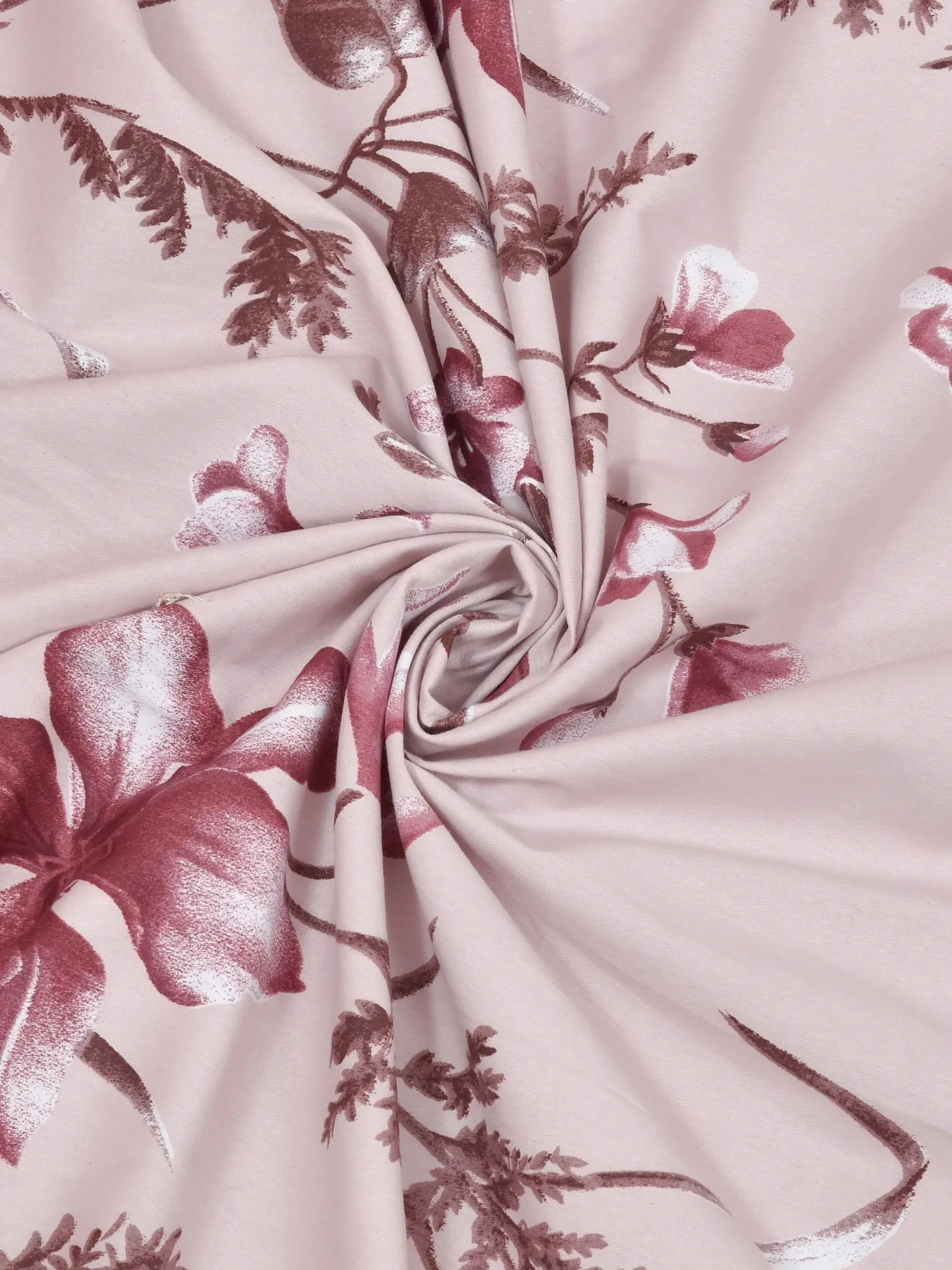 LIVING ROOTS 1 Super King Size Bedsheet 104*104 (8.5*8.5) feet with 2 Pillow Cover | Twill Cotton | Rich Fast Colour with No Colour Bleeding | Soft, Breathable & Skin Friendly, Keeps Your Body  Cool (360-C)