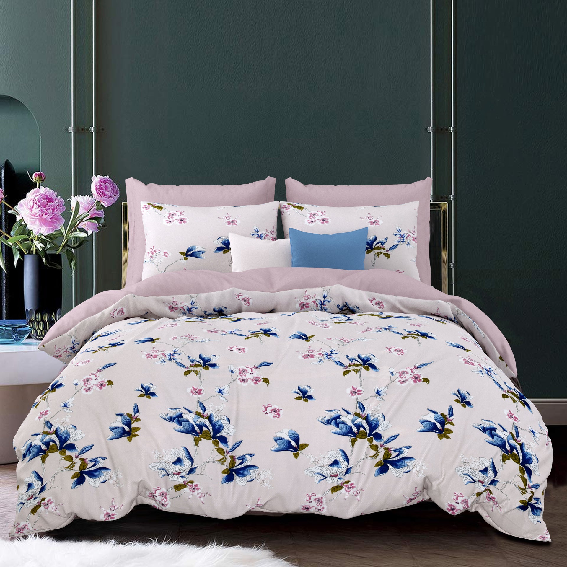 LIVING ROOTS 1 Super King Size Bedsheet 104*104 (8.5*8.5) feet with 2 Pillow Cover | Twill Cotton | Rich Fast Colour with No Colour Bleeding | Soft, Breathable & Skin Friendly, Keeps Your Body  Cool (363-C)