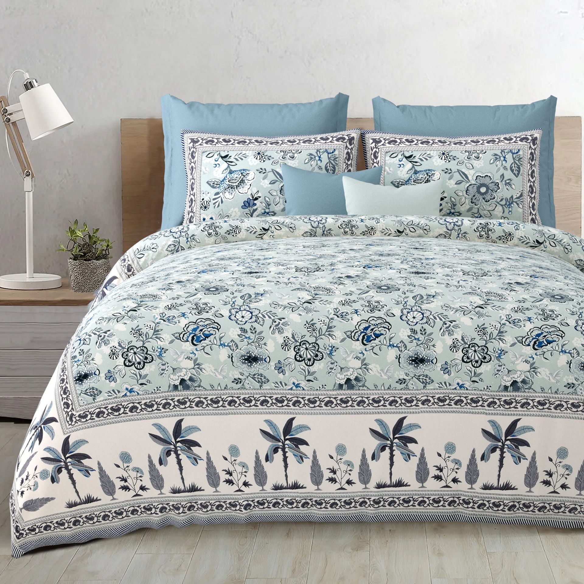 LIVING ROOTS 1 Super King Size Bedsheet 104*104 (8.5*8.5) feet with 2 Pillow Cover | Twill Cotton | Rich Fast Colour with No Colour Bleeding | Soft, Breathable & Skin Friendly, Keeps Your Body  Cool (378-C)