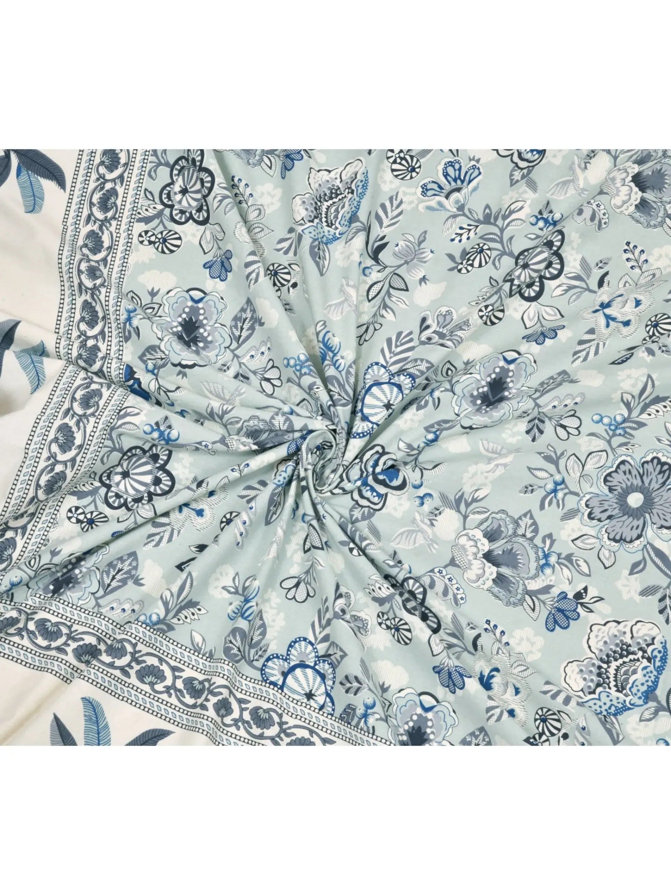 LIVING ROOTS 1 Super King Size Bedsheet 104*104 (8.5*8.5) feet with 2 Pillow Cover | Twill Cotton | Rich Fast Colour with No Colour Bleeding | Soft, Breathable & Skin Friendly, Keeps Your Body  Cool (378-C)