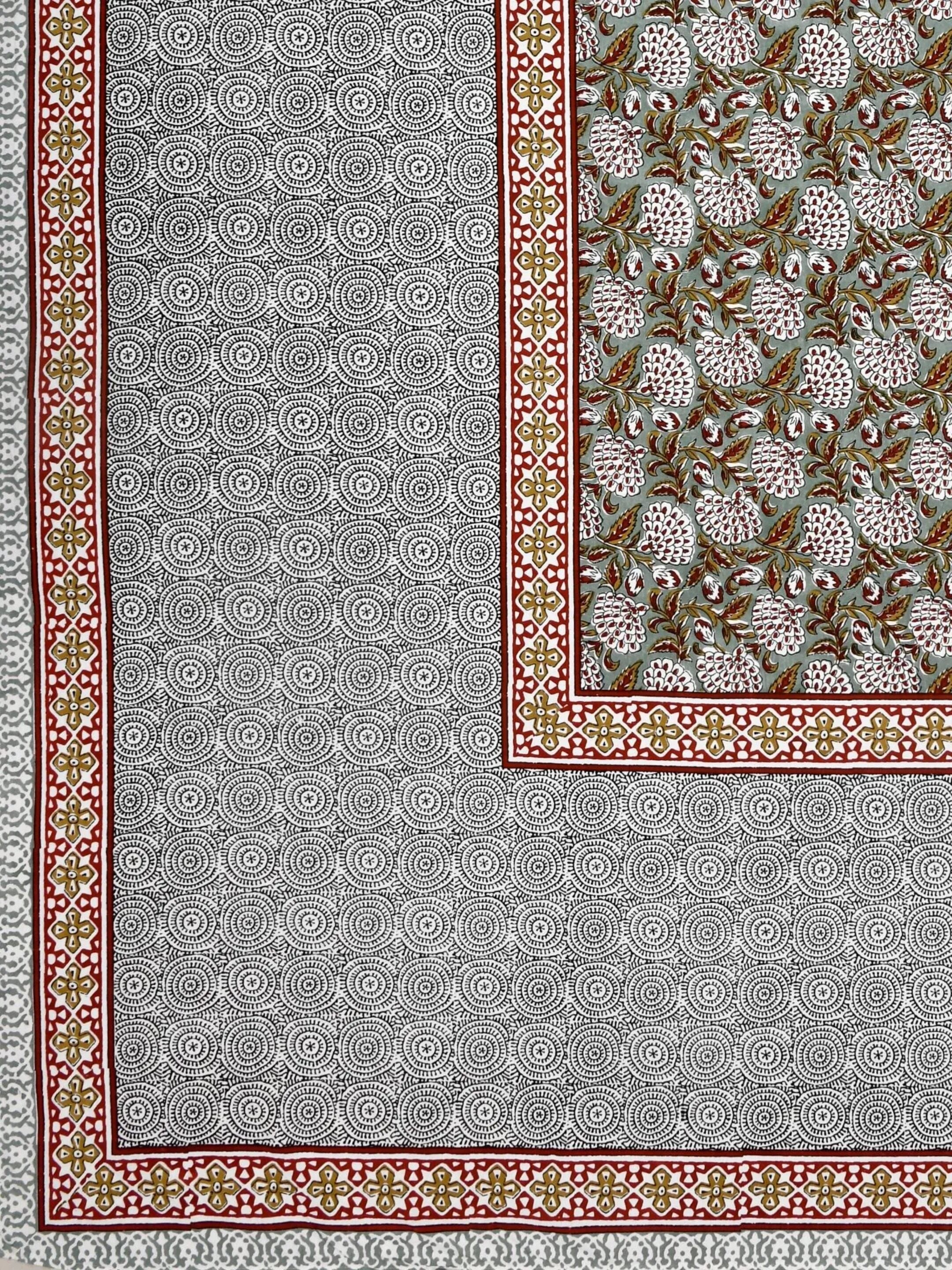 LIVING ROOTS 1 Double King Size Bedsheet 90*104 inches (7.5*8.5 Feet) with 2 Pillow Cover | Pure Cotton | Rich Fast Colour with No Colour Bleeding | Soft, Breathable & Skin Friendly, Keeps Your Body Cool (387-B)