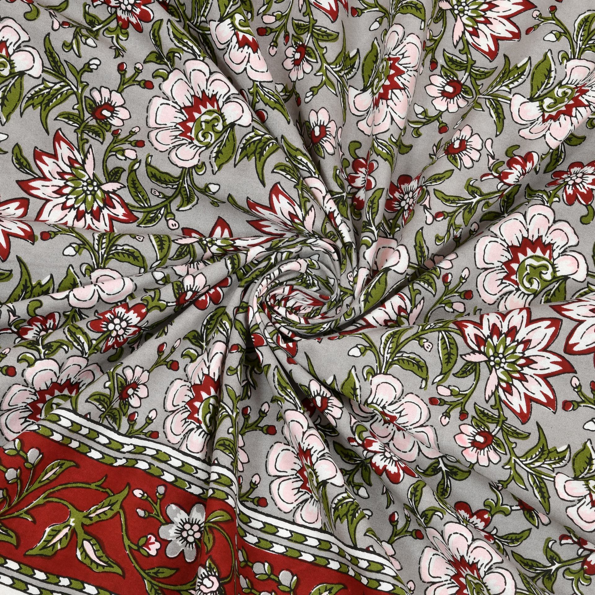 LIVING ROOTS 1 Double King Size Bedsheet 90*104 inches (7.5*8.5 Feet) with 2 Pillow Cover | Pure Cotton | Rich Fast Colour with No Colour Bleeding | Soft, Breathable & Skin Friendly, Keeps Your Body Cool (389-B)