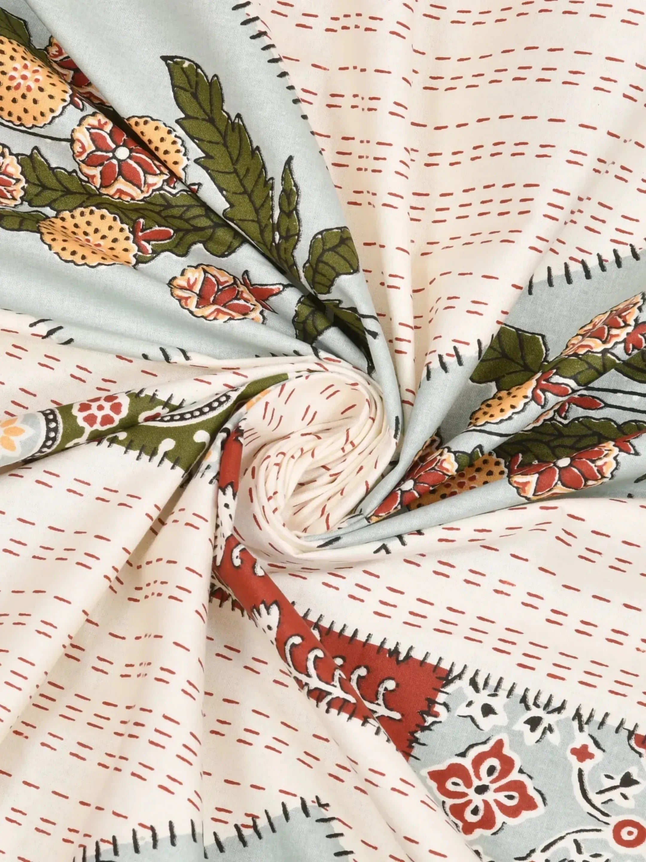 LIVING ROOTS 1 Super King Size Bedsheet with 2 Pillow Cover 104*104 inches (8.6*8.6 Feet) | | Rich Fast Colour with No Colour Bleeding | Soft Skin Friendly (432-C)