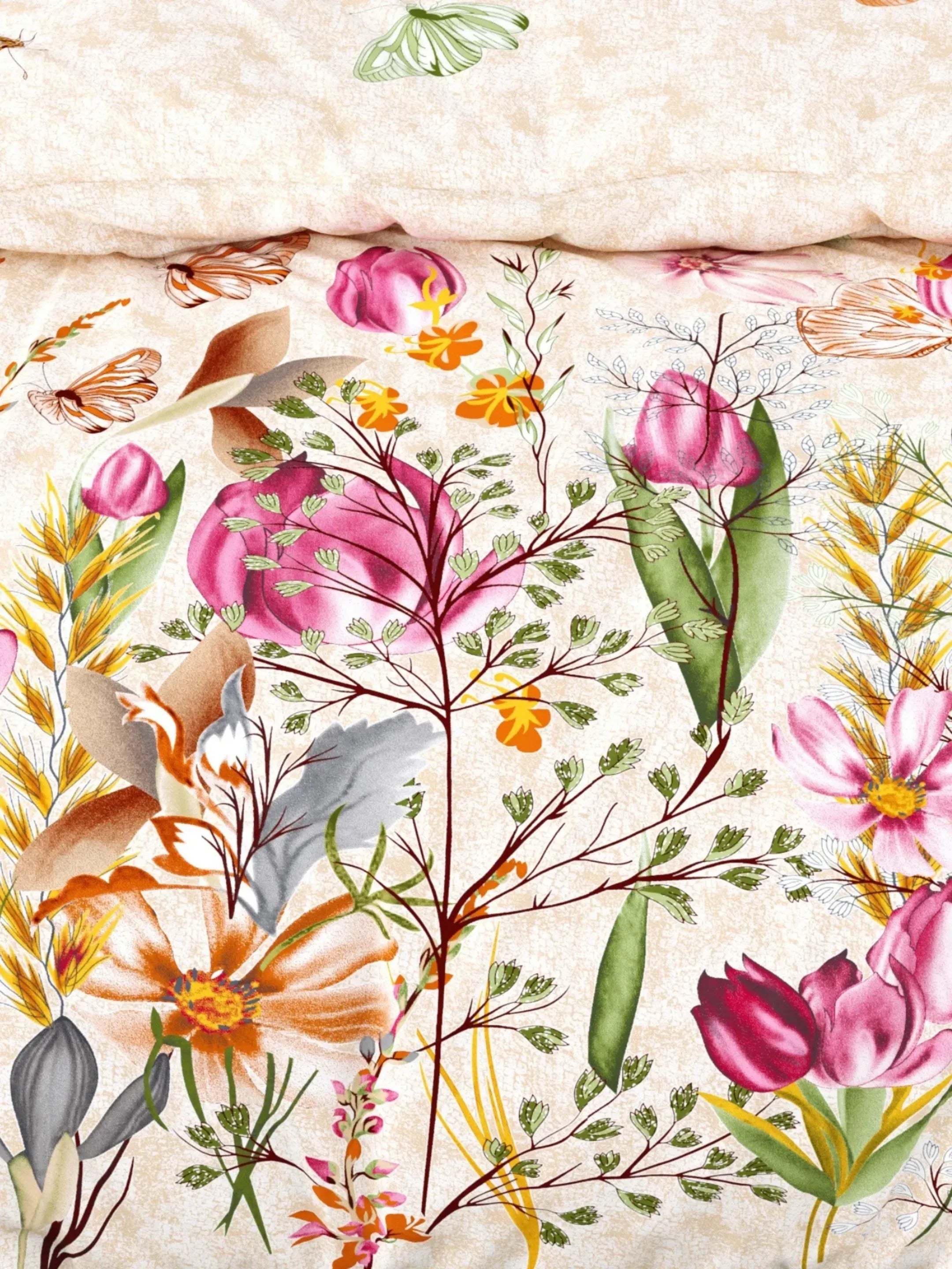 LIVING ROOTS Pure Cotton 1 Super King Size Bedsheet 104*104 inches (8.6*8.6 Feet) With 2 Pillow Cover | Rich Fast Colour With No Colour Bleeding | Soft Skin Friendly (436-A)