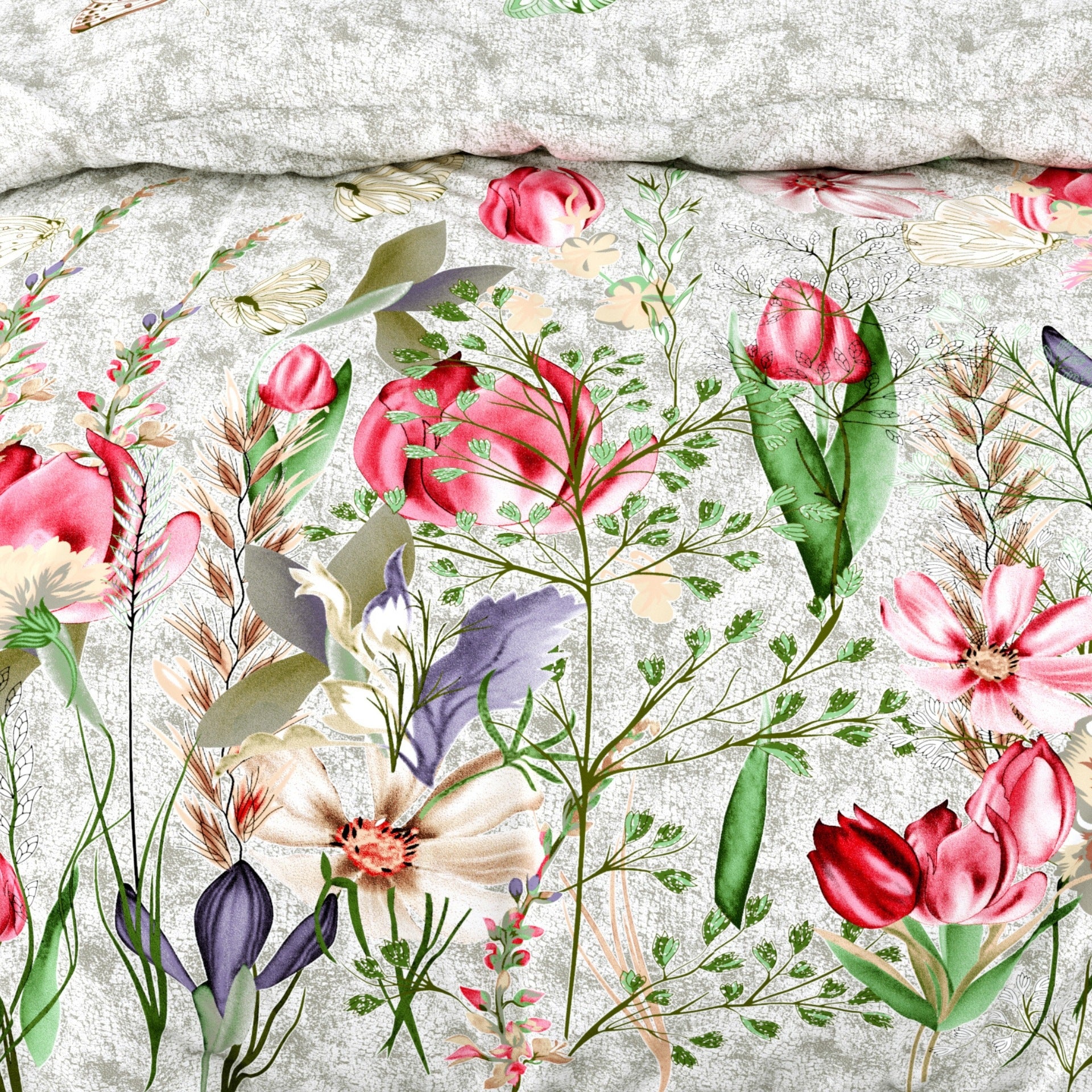 LIVING ROOTS Pure Cotton 1 Super King Size Bedsheet 104*104 inches (8.6*8.6 Feet) With 2 Pillow Cover | Rich Fast Colour With No Colour Bleeding | Soft Skin Friendly (436-B)