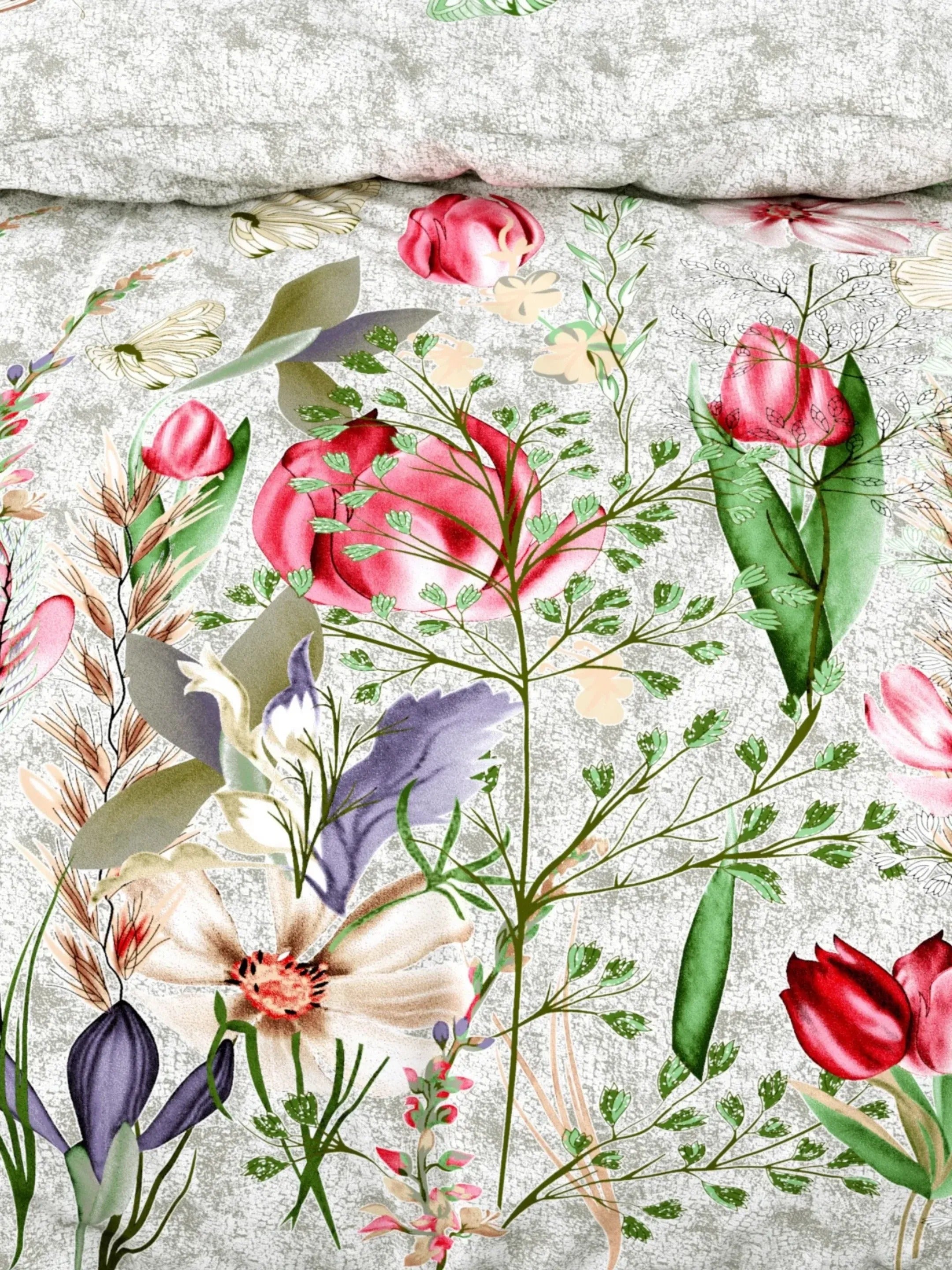 LIVING ROOTS Pure Cotton 1 Super King Size Bedsheet 104*104 inches (8.6*8.6 Feet) With 2 Pillow Cover | Rich Fast Colour With No Colour Bleeding | Soft Skin Friendly (436-B)