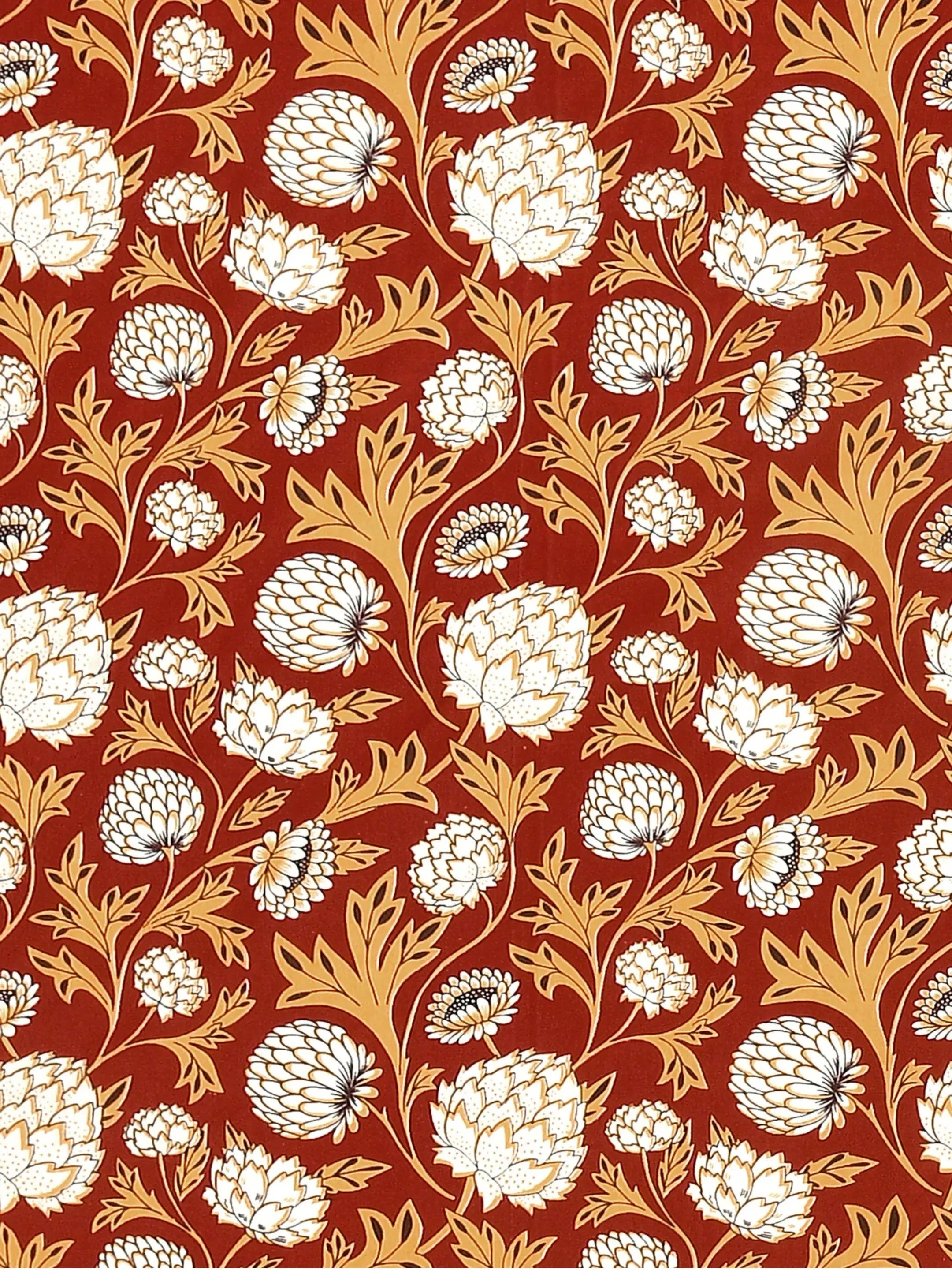LIVING ROOTS Jaipuri Hand Block Print Double King Cotton 86*104 Inches (7.1*8.6 Feet) With 2 Pillow Cover | 220 TC | Rich Fast Colour With No Colour Bleeding (480-A) (Red)