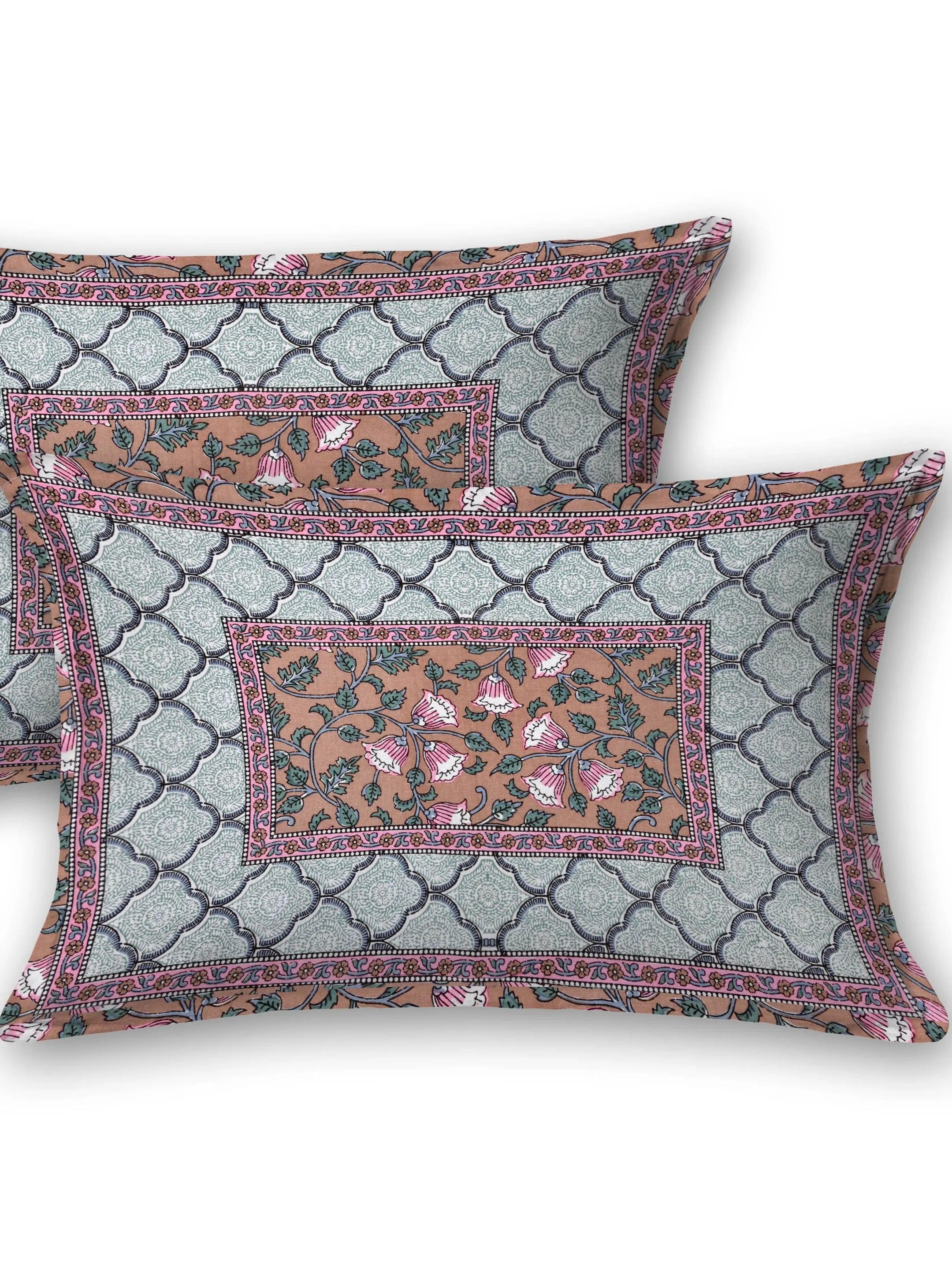LIVING ROOTS 1 Double BedCover 91 x 104 inches (7.5*8.5 Feet) with 2 pillow covers | Rich Fast Colour with No Colour Bleeding | Soft, Breathable & Skin Friendly (32-004-B)