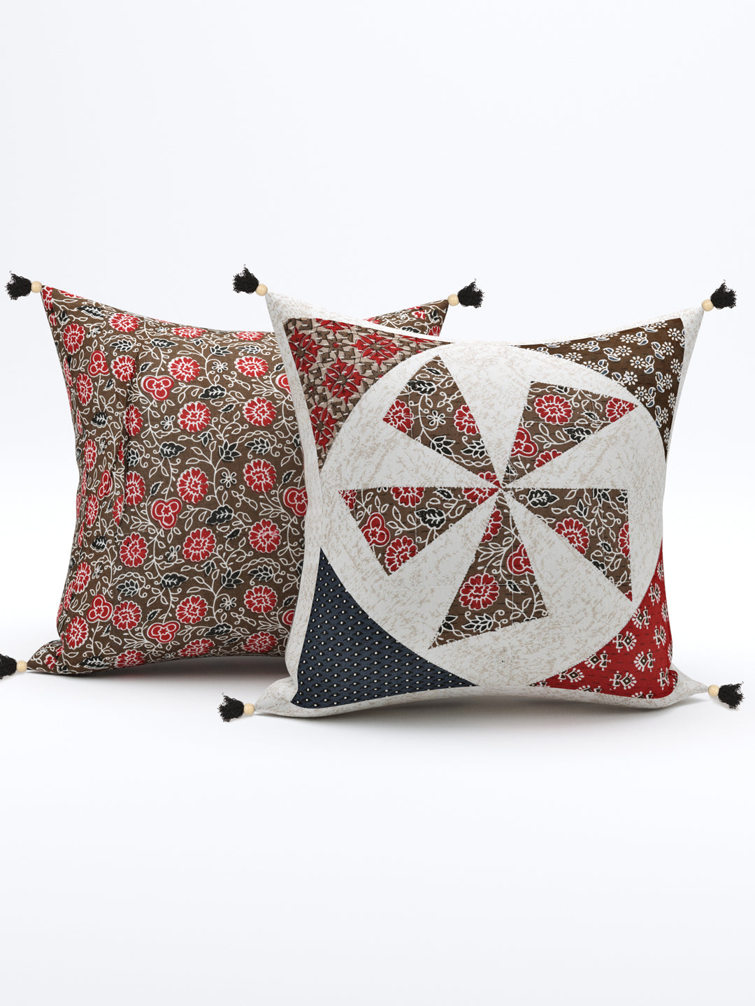 Patchwork Cotton Cushion Cover- Set of 5