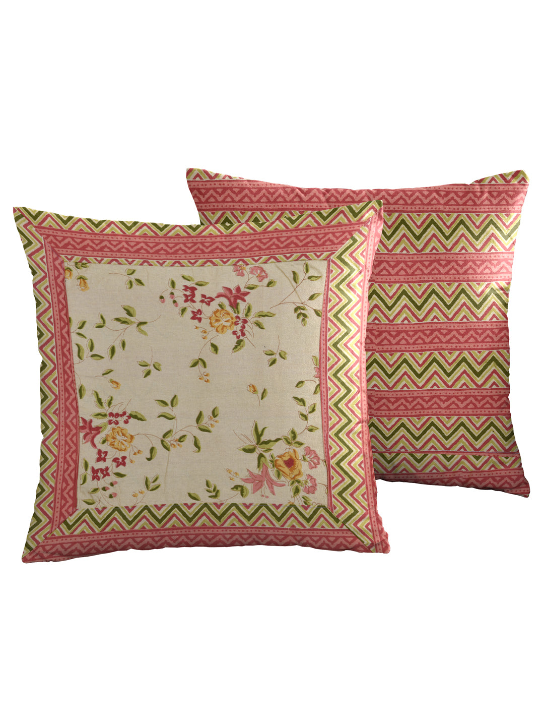 LIVING ROOTS Diwan Set Cotton 8 Piece Set Yellow Colour (41-004-B)