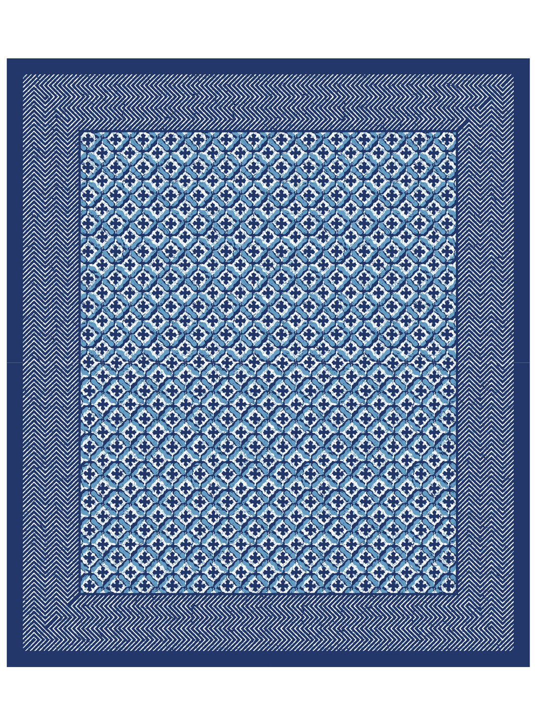 LIVING ROOTS Double Bedsheet King Size Blue Colour Pure Cotton - 1 Bedsheet with 2 Pillow Covers (31-048-A)