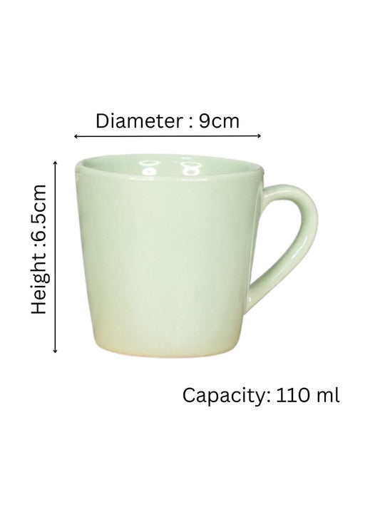 Ceramic Capicity 110ml Small Size Cups | Tea, Coffee, Milk Cup 6.5Height X 9Diameter (LR-CM-021)