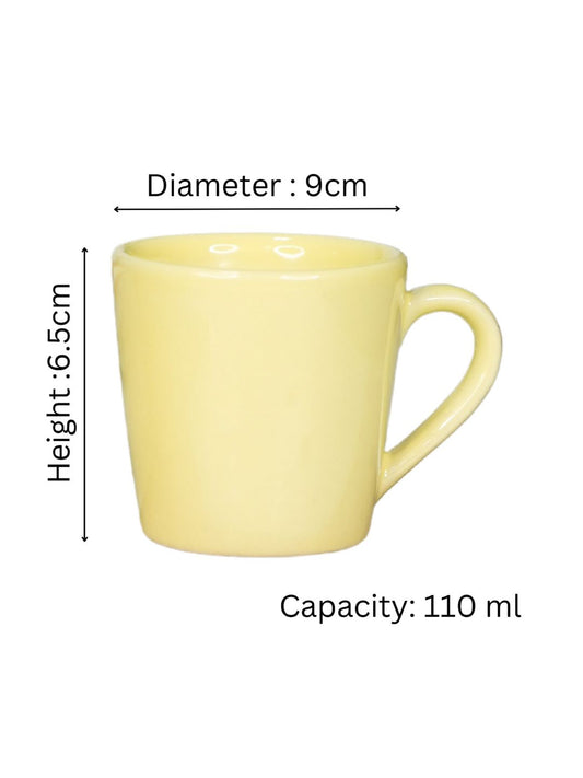 Ceramic Capicity 110ml Small Size Cups | Tea, Coffee, Milk Cup 6.5Height X 9Diameter(LR-CM-024)