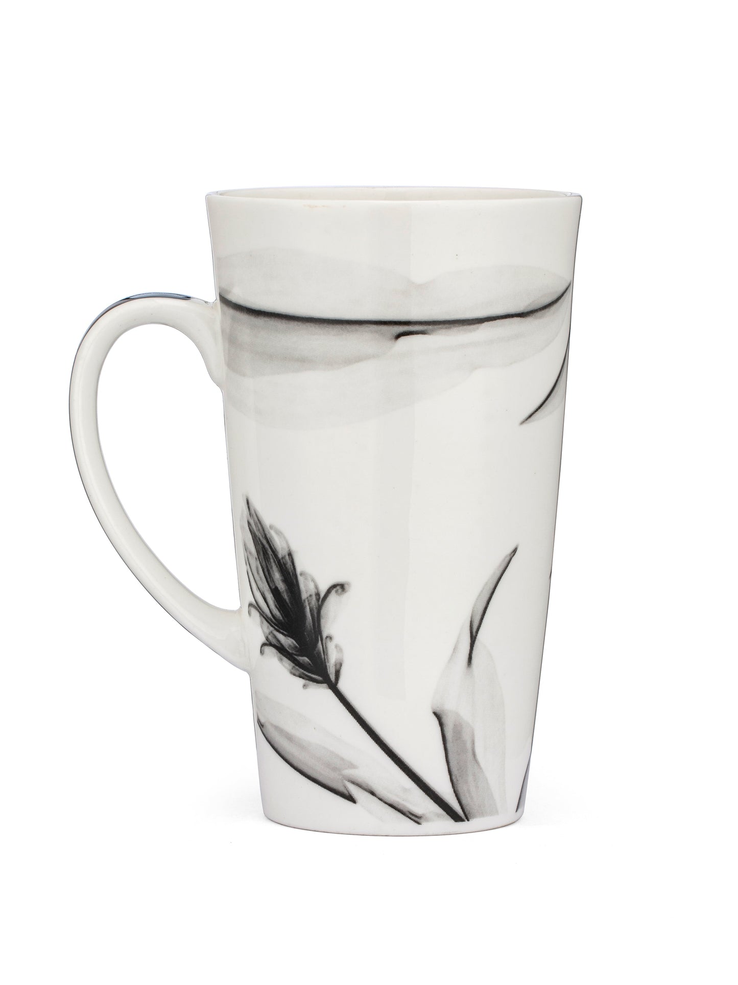 Tall Monochrome Coffee & Milk Mug, 600ml, 1 Piece (MC708)