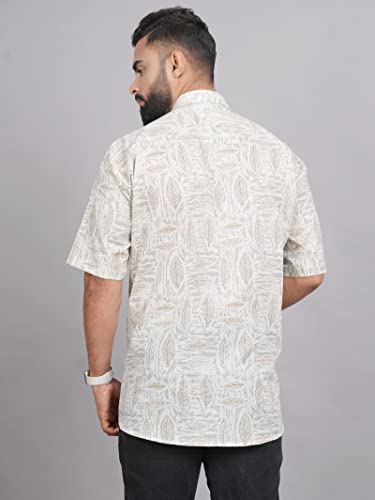 Living Roots 100% Cotton || Casual Shirts for Men || Printed Vacation Ready Holiday Stylish Shirts (M-1PC-023-M)