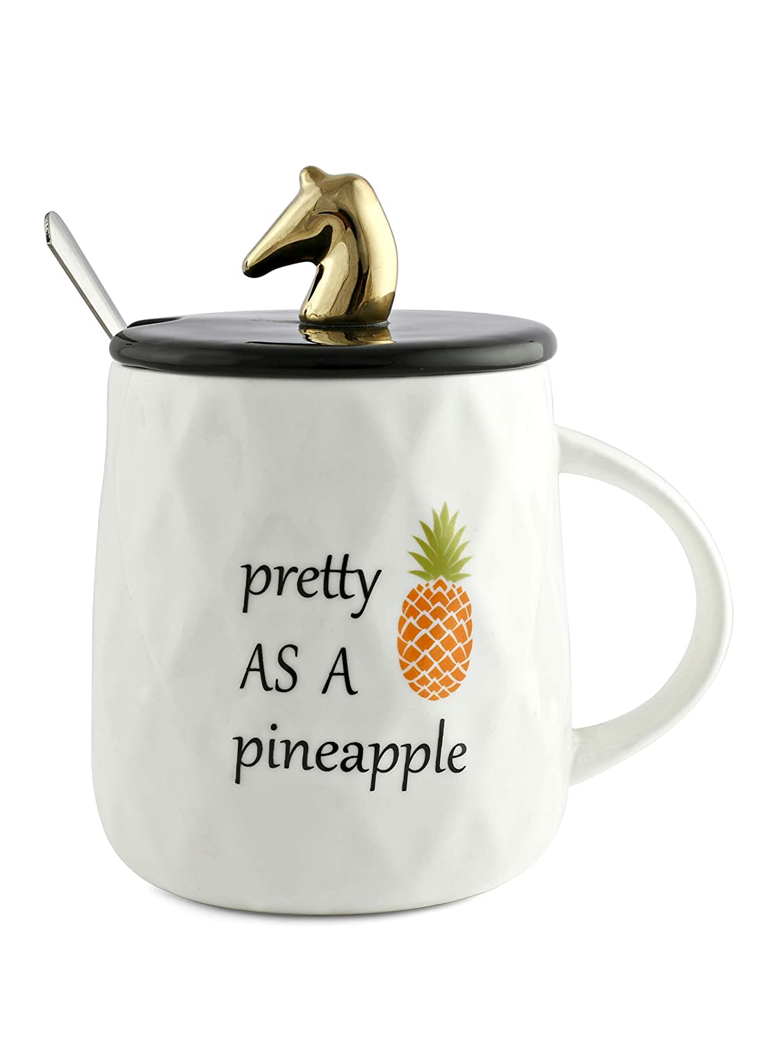 JCPL Zest Pineapple Coffee & Milk Mug, 330ml, 1 Piece (PN02)