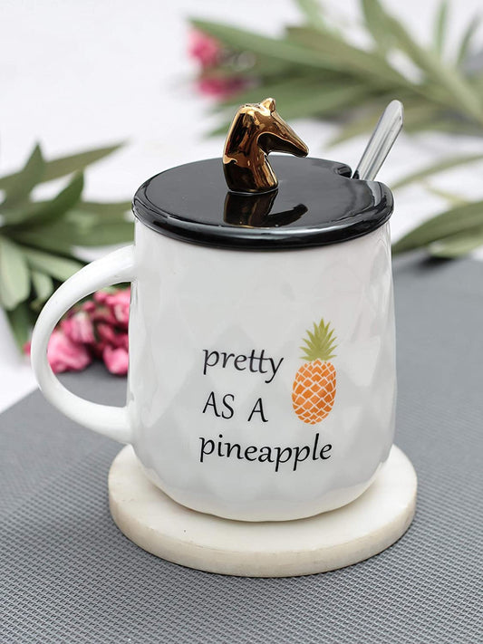 JCPL Zest Pineapple Coffee & Milk Mug, 330ml, 1 Piece (PN02)