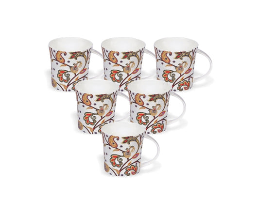 Jackson Hilton Coffee & Tea Mugs, 160ml, Set of 6 (384)