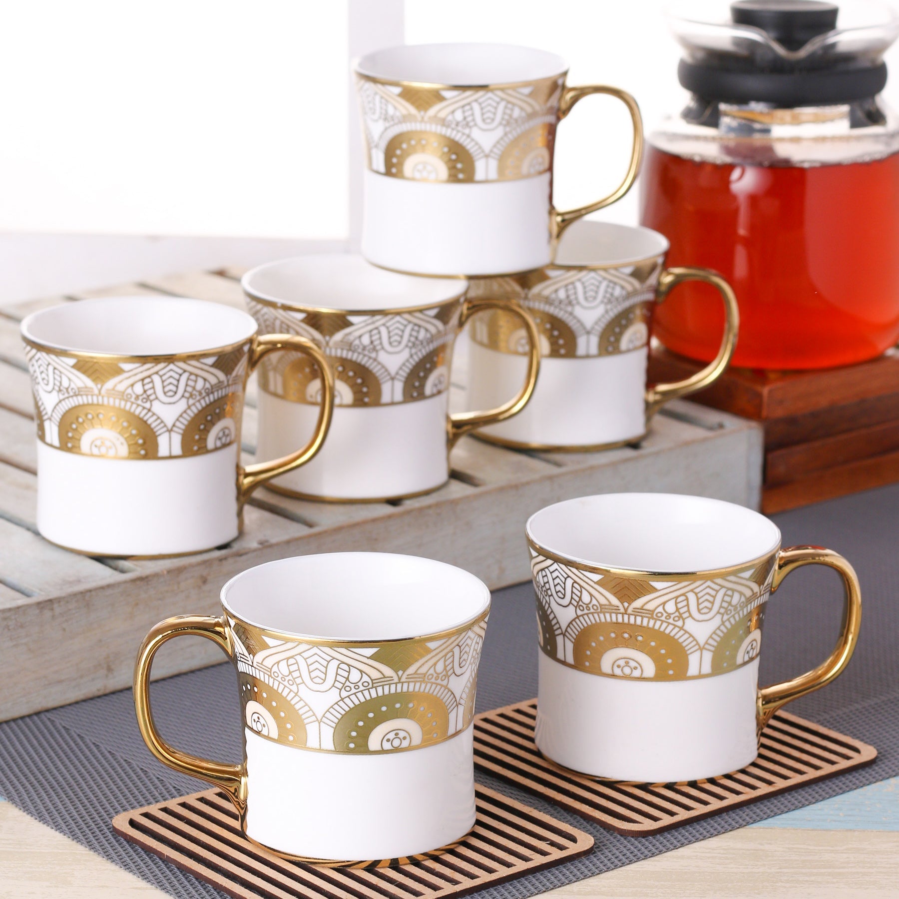 Coffee Mug Gold Series, Set of 6 pieces