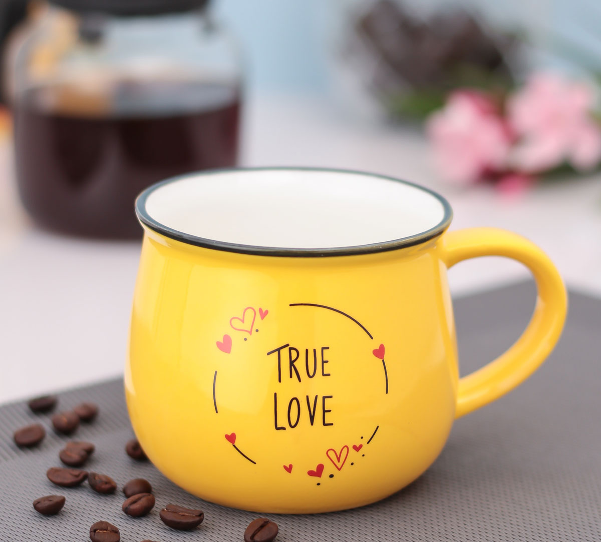 JCPL Donald Zest Coffee & Milk Mug, 330ml, 1 Piece, DB05 - Clay Craft India