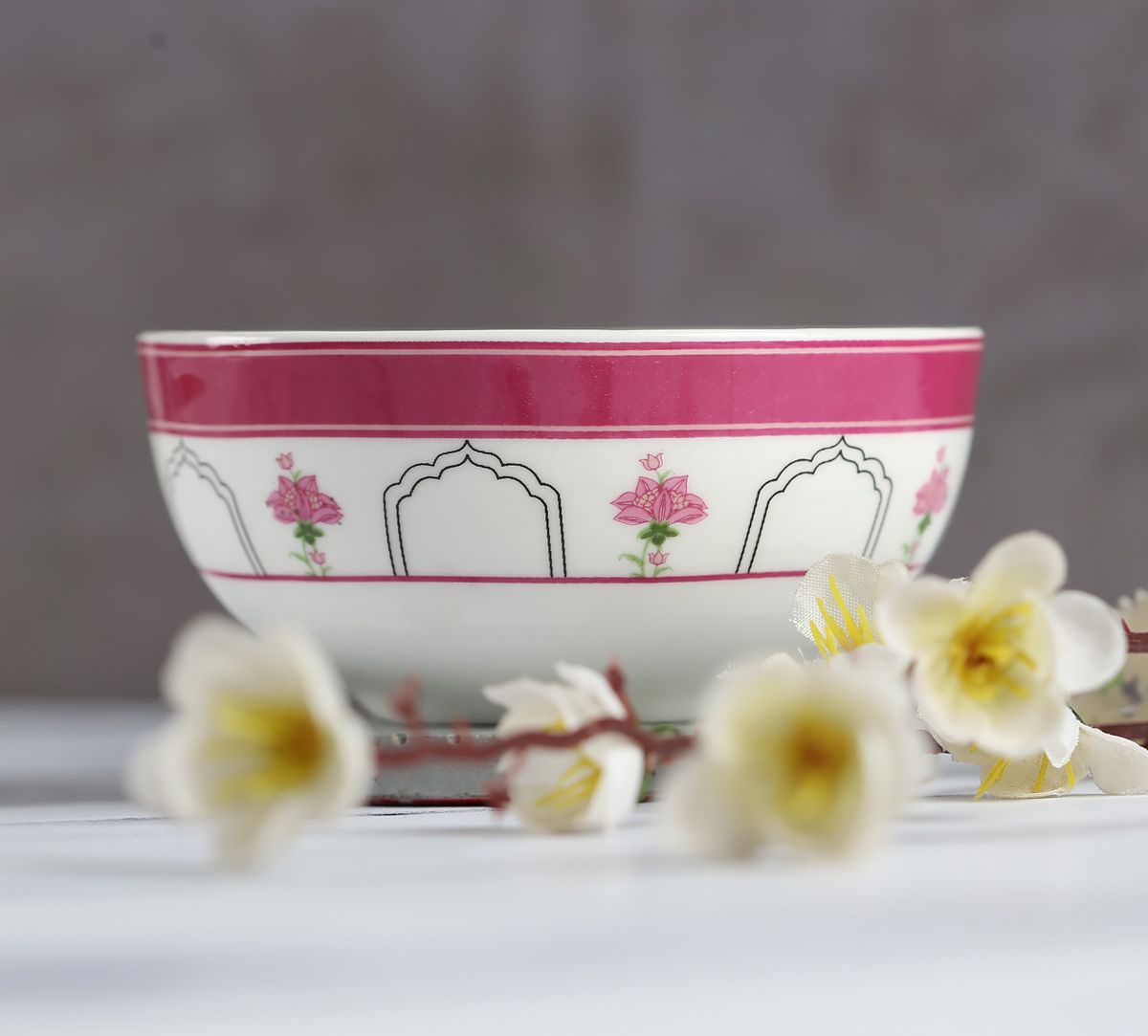 India Circus Rosa Eden Elizabeth Katori/ Bowl 10cm 1 Piece - Clay Craft India