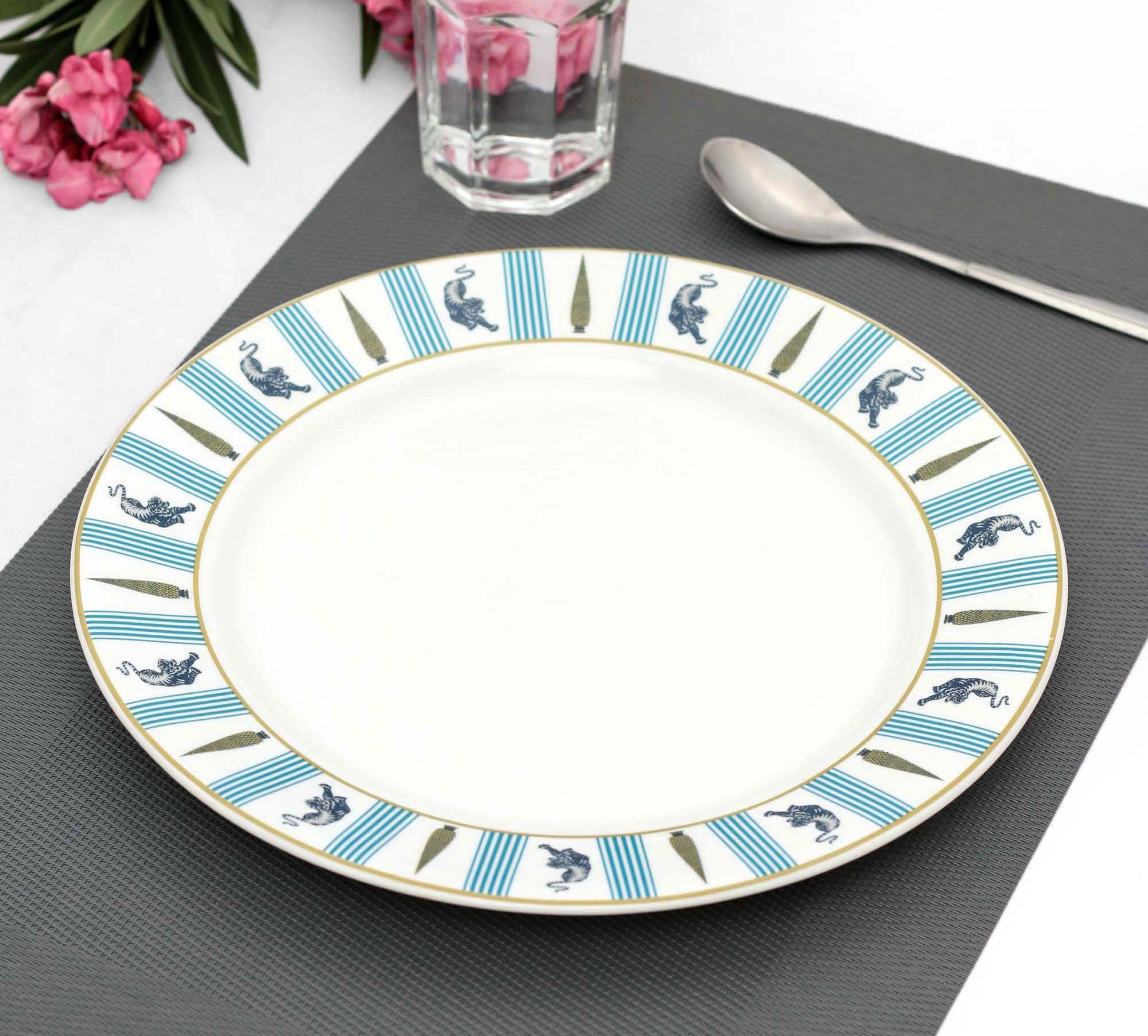 India Circus Mystical Gardens Dinner Plate 10.5" 1 Pieces - Clay Craft India