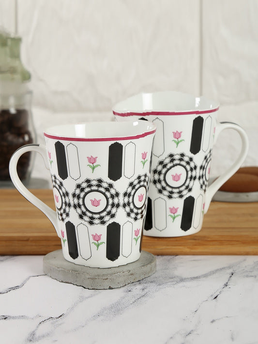 India Circus Appliqued Harmony Zing Milk Mugs 340ml Set of 2