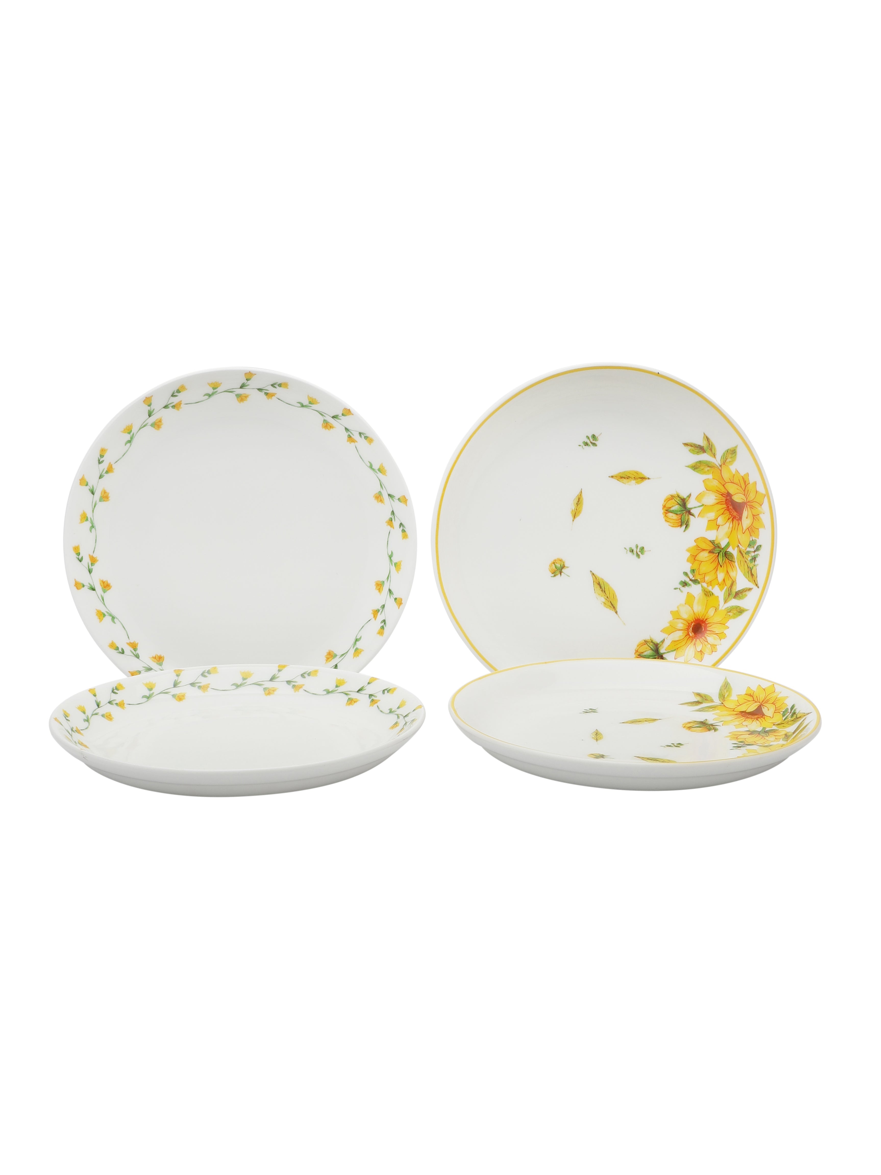 Ceramic Imperial Snack Plates Set of 4 5.5" Yellow