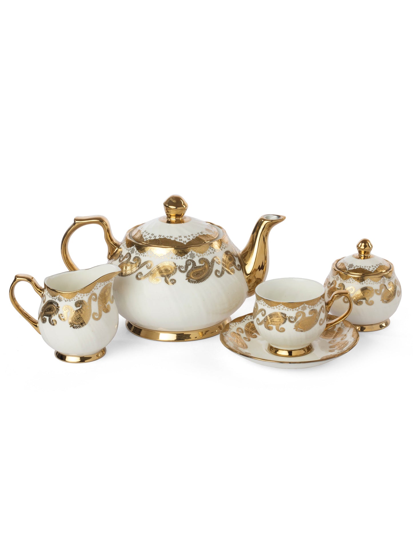 Karina Majestic Ebony Tea Set of 15 (E620)