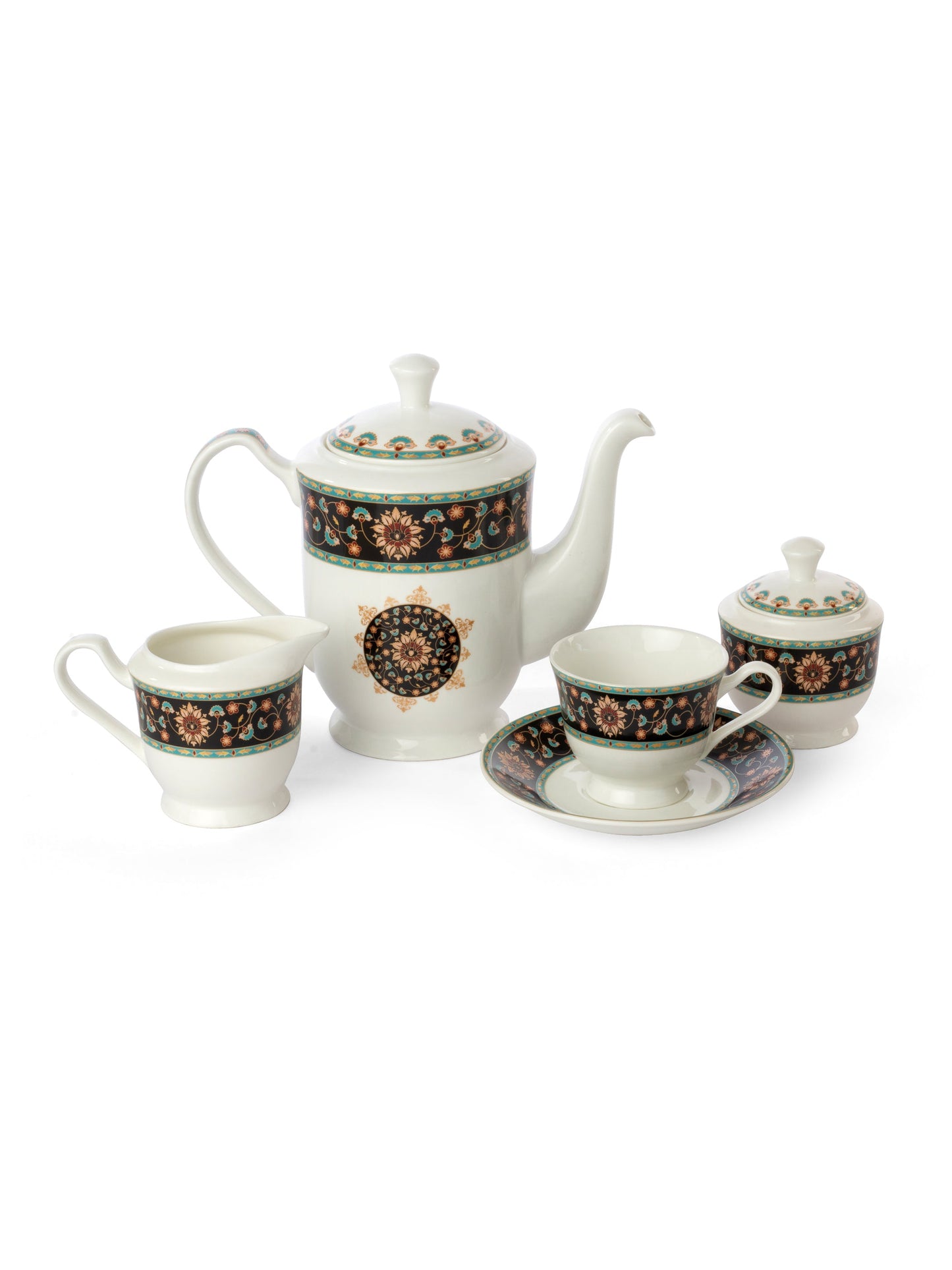 New Georgian Trumpet Tea Set of 15 (S366)