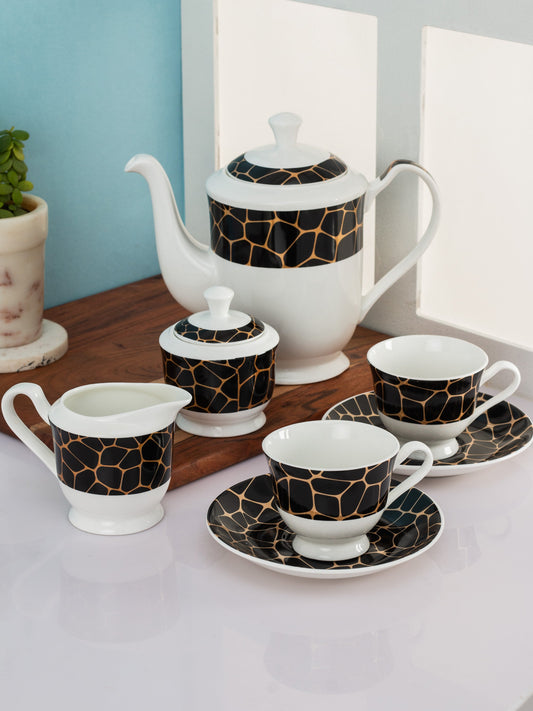 New Georgian Black Nest Tea Set of 15 (S361)