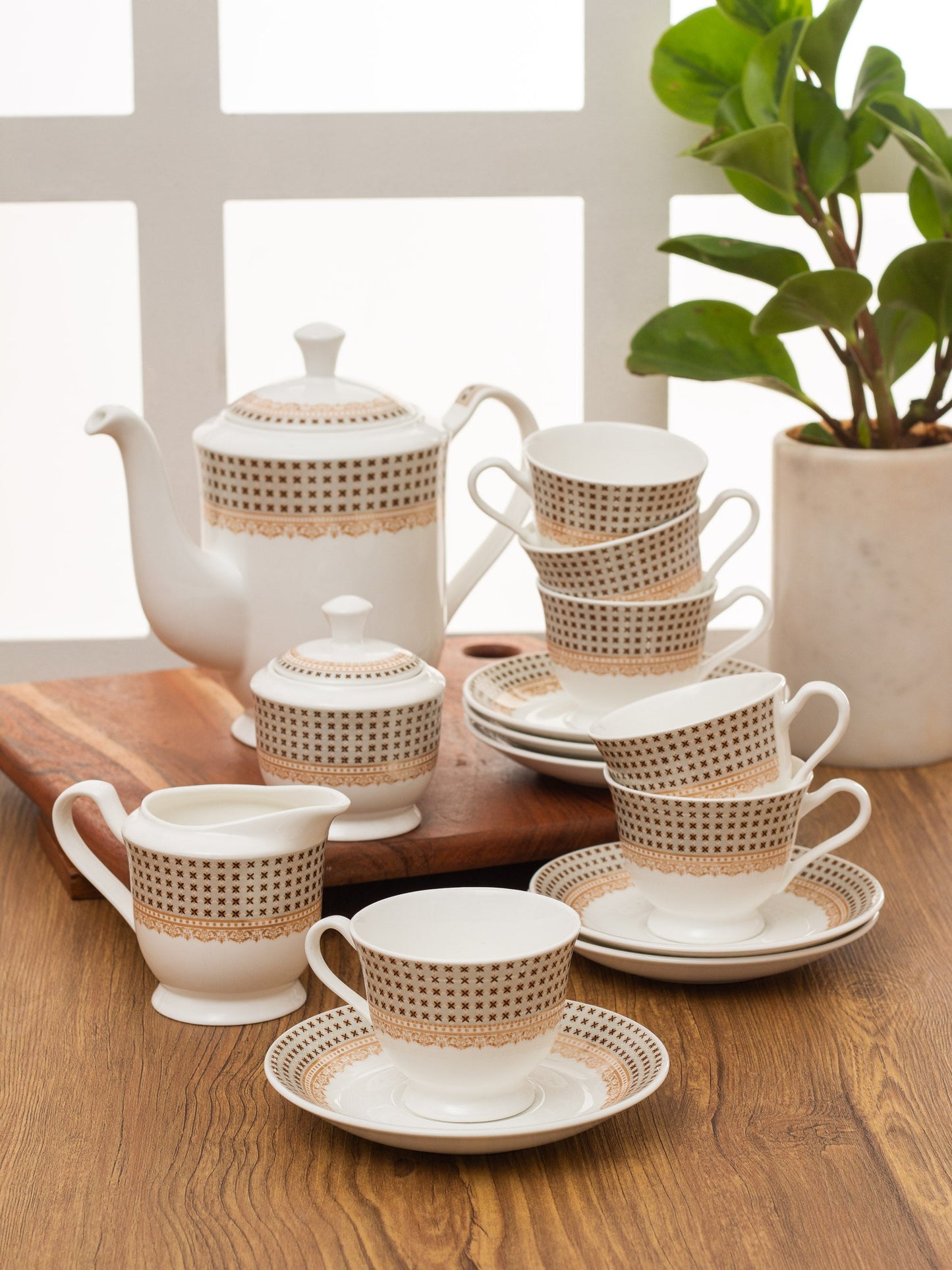 New Georgian Divinity Tea Set of 15 (S363)