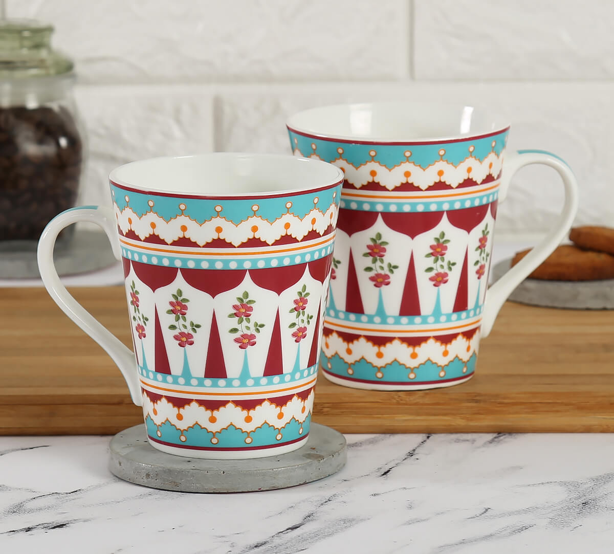 India Circus Zing Coffee/ Milk Mugs 340ml Set of 2 (CC15)