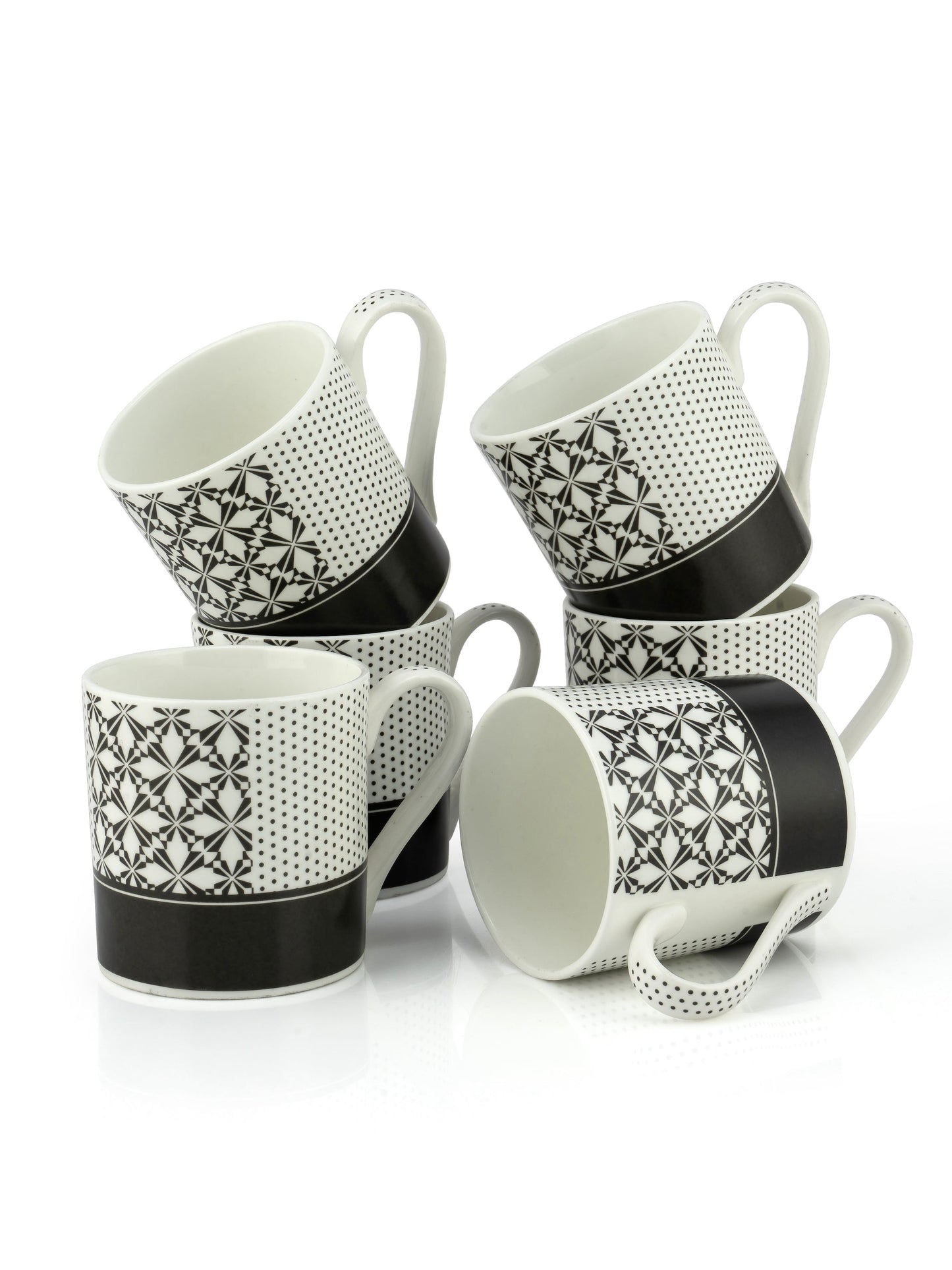 Melon Monochrome Coffee & Tea Mugs, 220ml, Set of 6 (MC724)