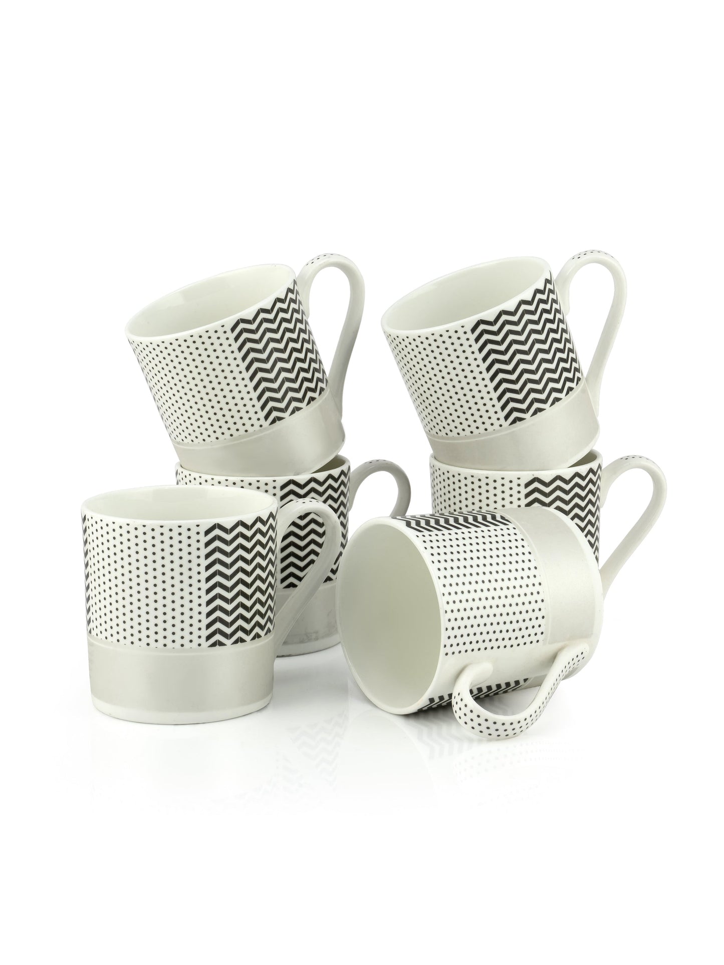 Melon Monochrome Coffee & Tea Mugs, 220ml, Set of 6 (MC727)