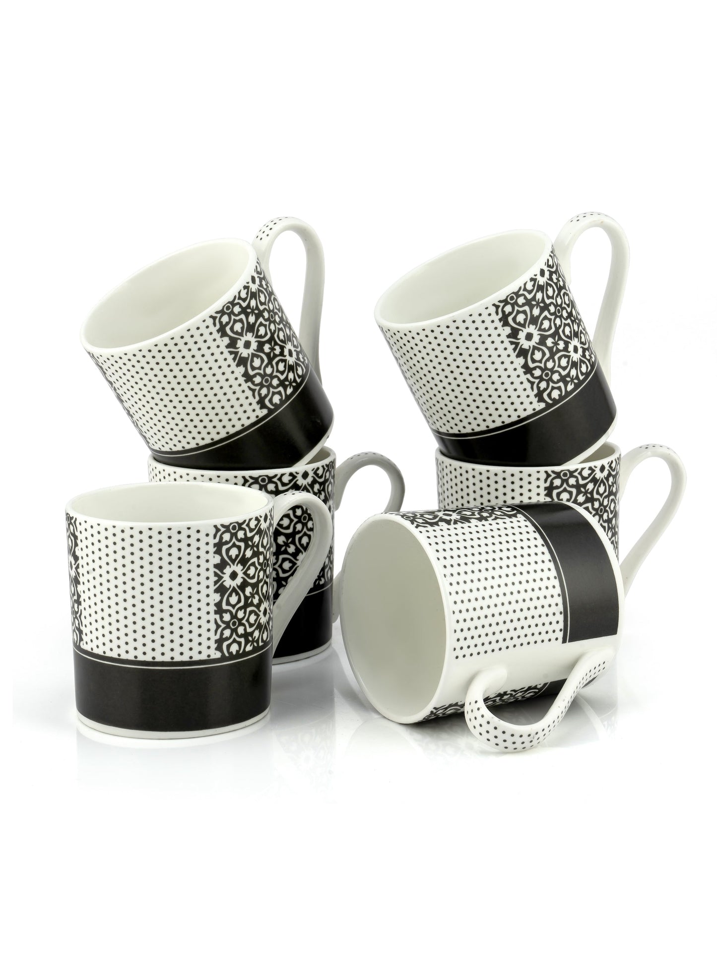 Melon Monochrome Coffee & Tea Mugs, 220ml, Set of 6 (MC725)